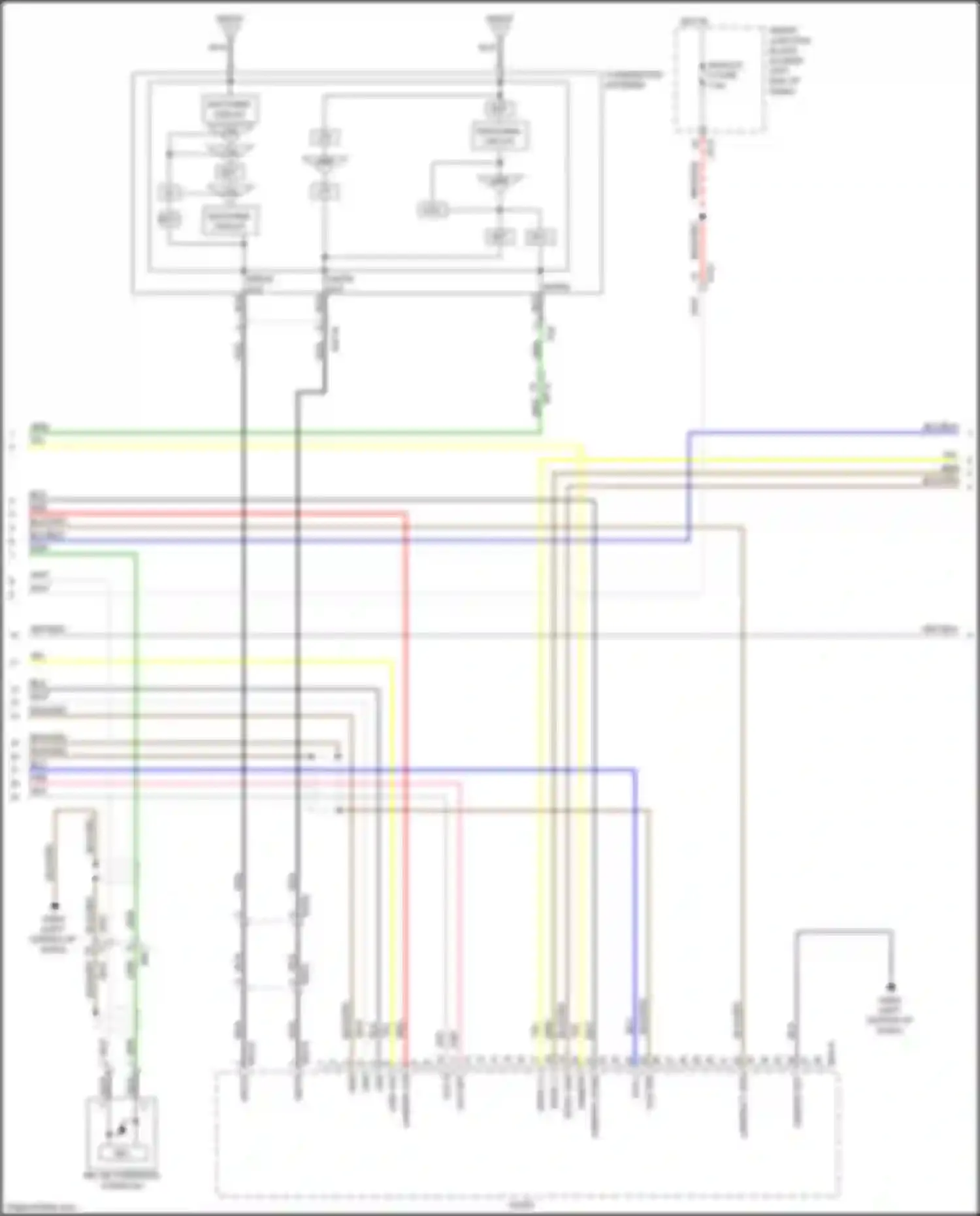 Sedona Kia III (2014-2020): Radio circuit, w/o navigation & display w/ amplifier (2 of 4)
