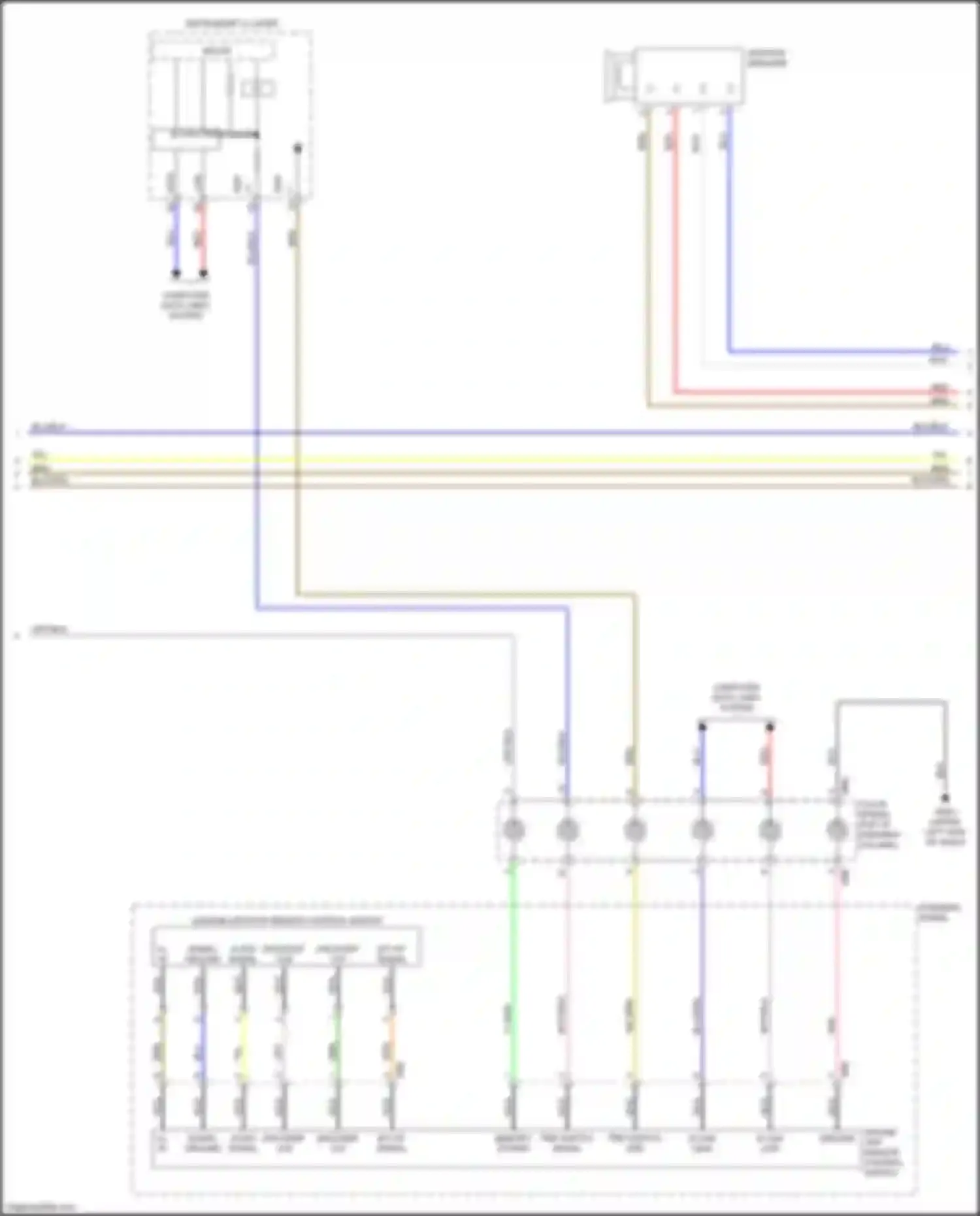 Sedona Kia III (2014-2020): Radio circuit, w/o navigation & display w/ amplifier (3 of 4)