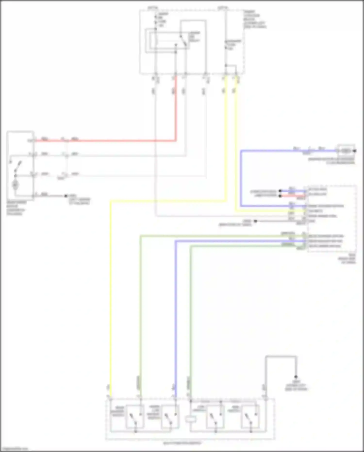 Sedona Kia III (2014-2020): Rear wiper/washer circuit