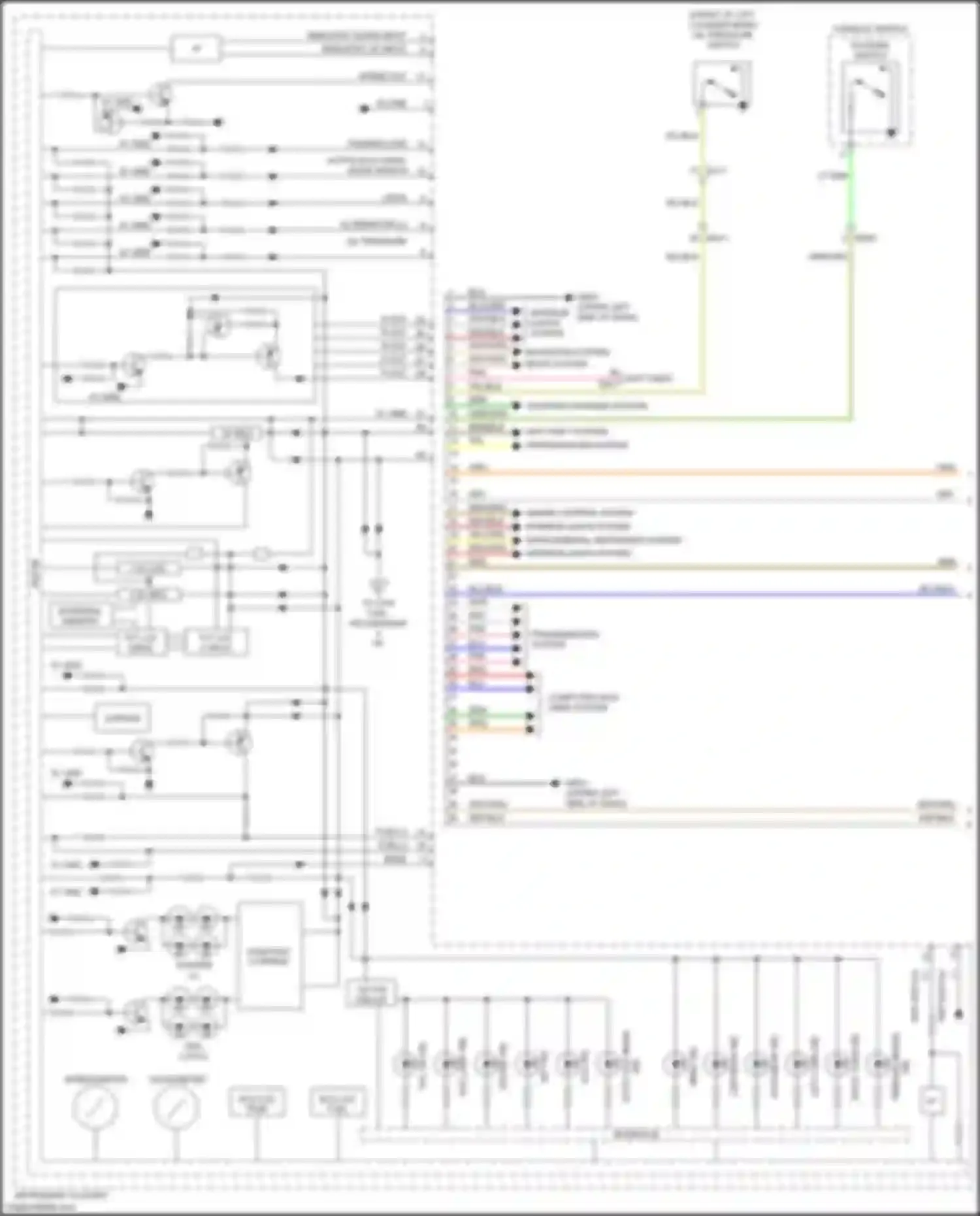 Wiring diagram active eco/ drive mode switch for Kia Sedona III (2014-2020) (2 of 2)