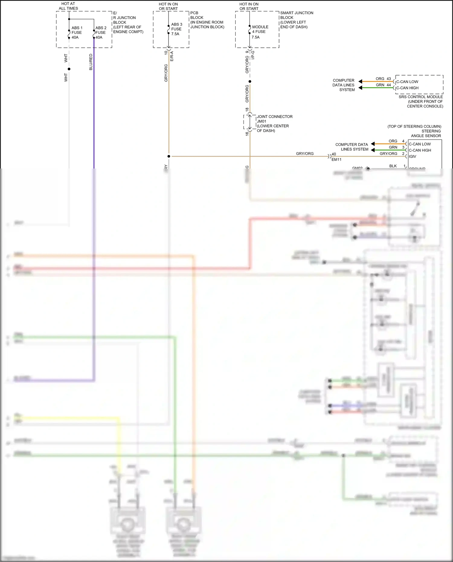 Wiring diagram blu for Kia Sedona III (2014-2020) (112 of 140)