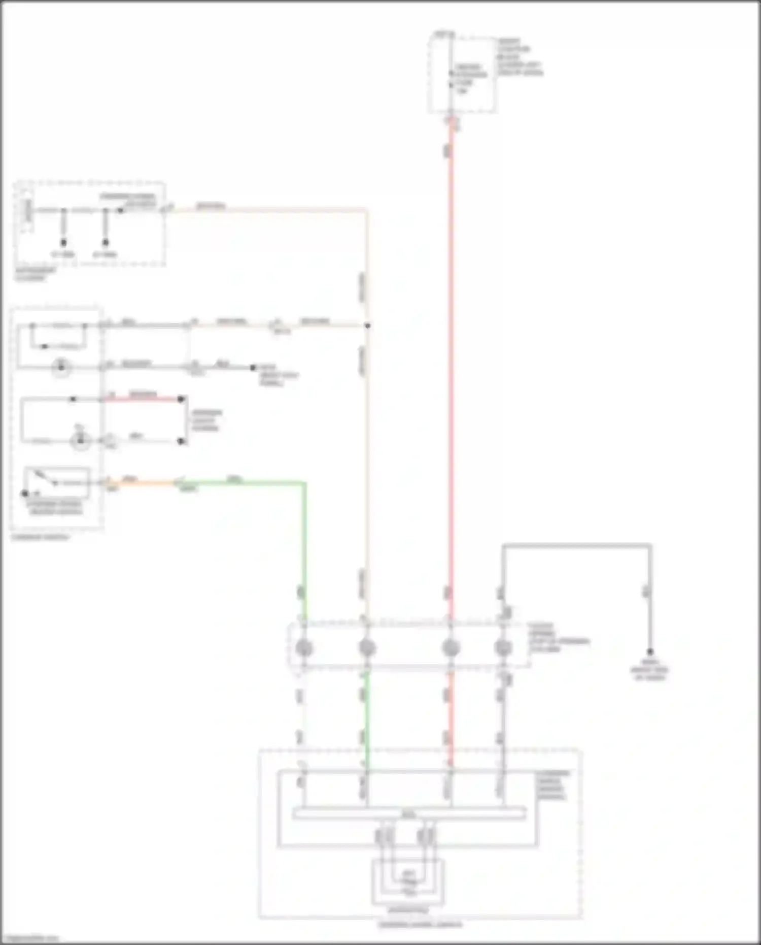 Wiring diagram console switch for Kia Sedona III (2014-2020) (4 of 11)