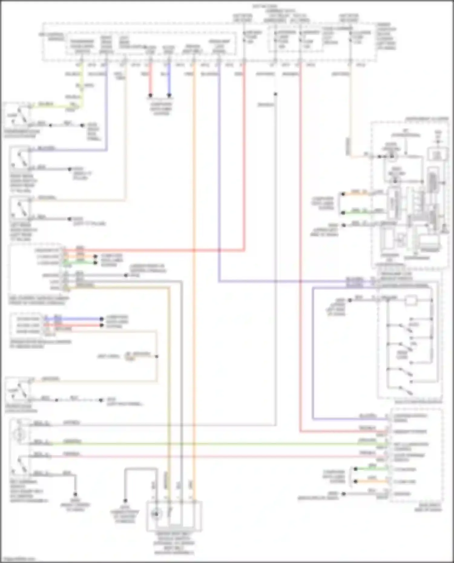 Wiring diagram door open for Kia Sedona III (2014-2020) (7 of 7)