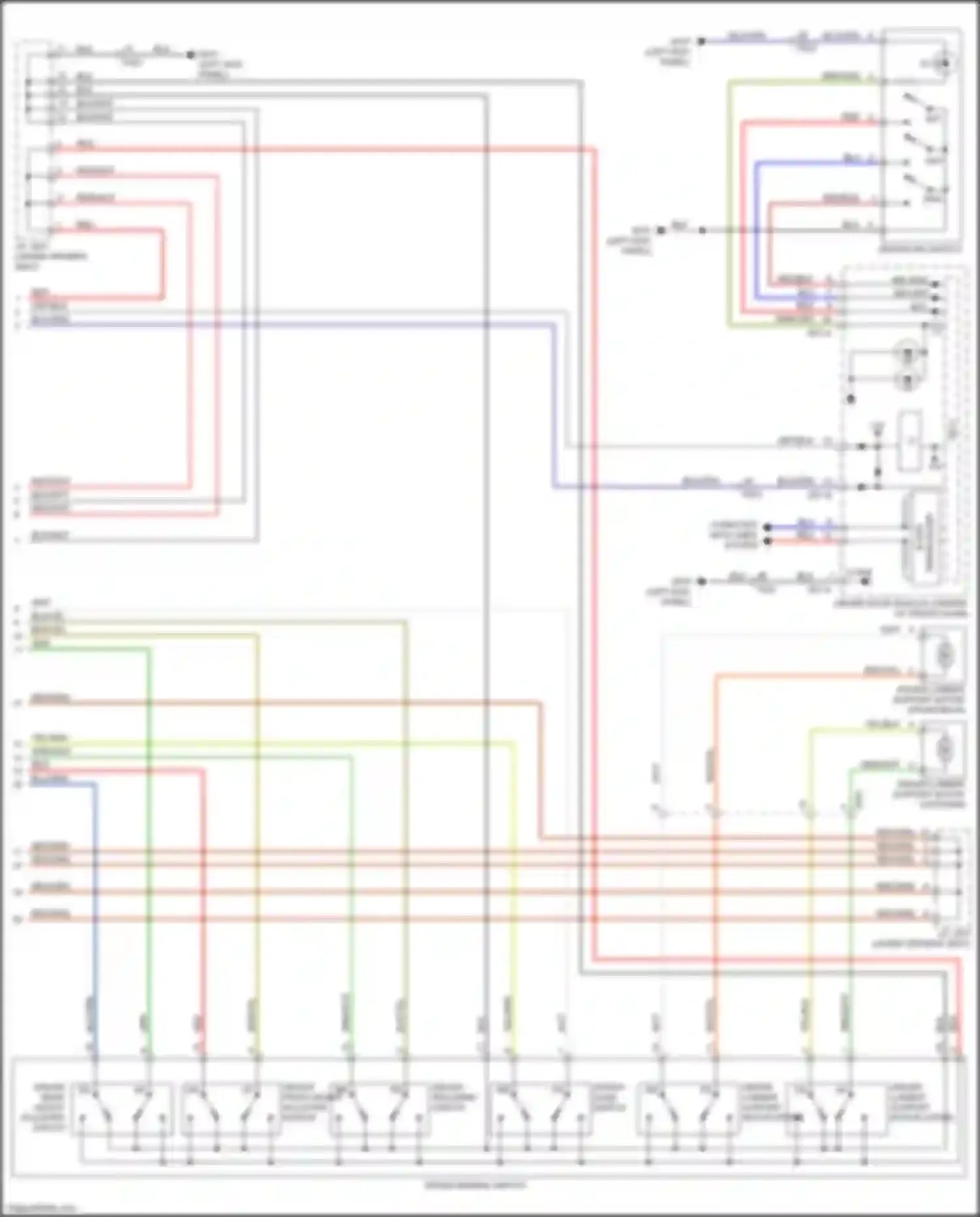 Wiring diagram driver ims switch for Kia Sedona III (2014-2020) (1 of 3)