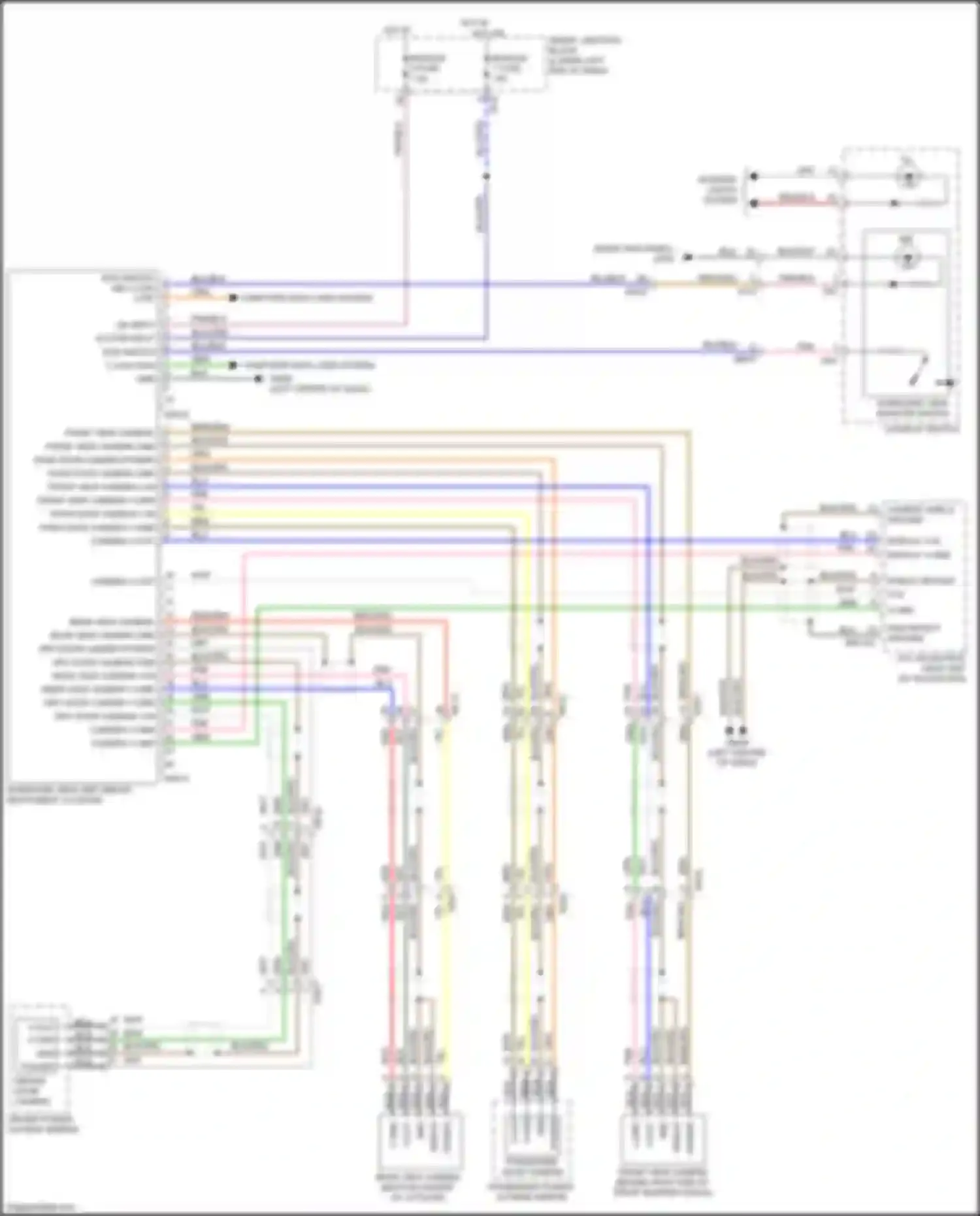 Wiring diagram drv door camera v-in for Kia Sedona III (2014-2020) (1 of 1)