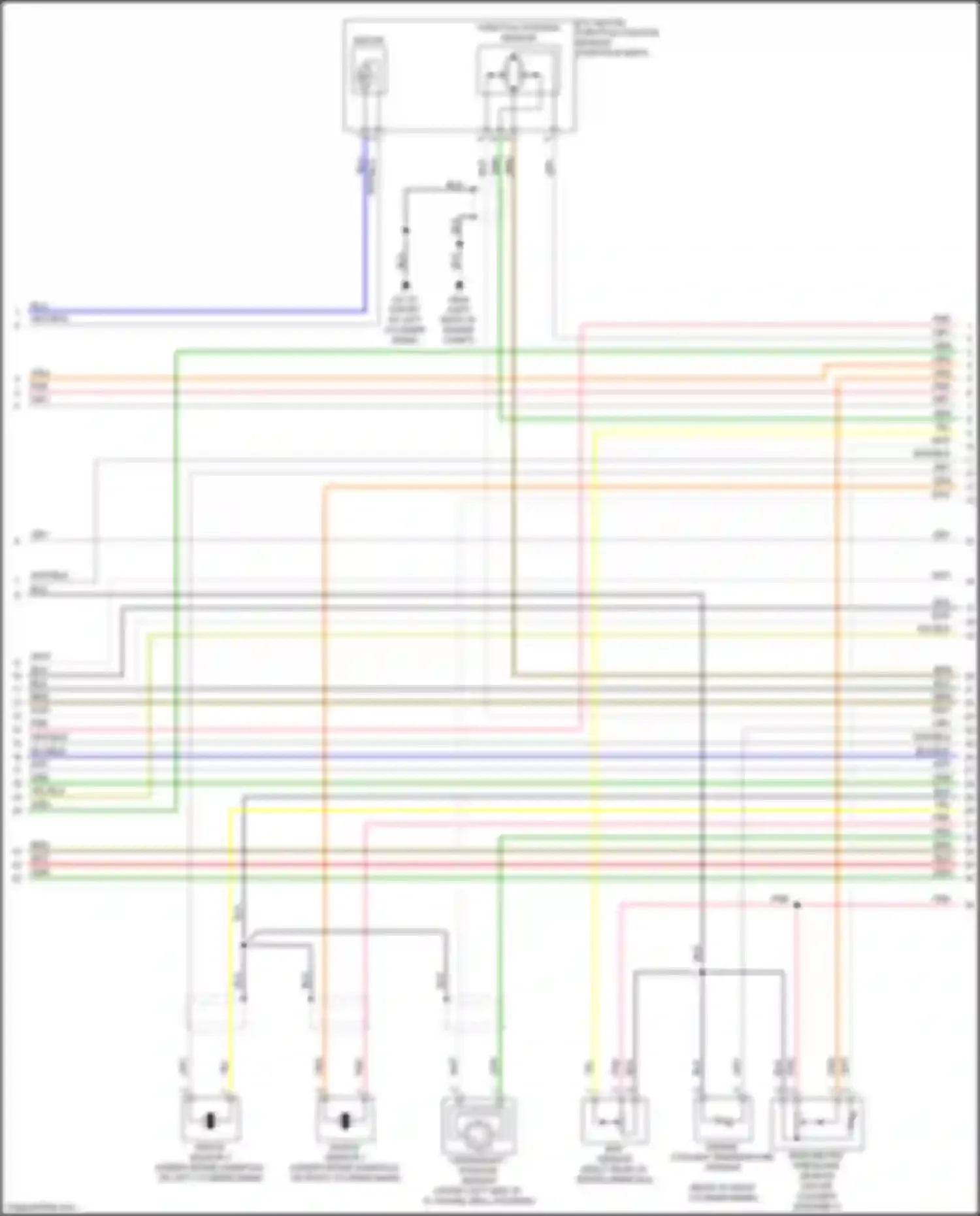 Wiring diagram engine coolant temperature sensor for Kia Sedona III (2014-2020) (4 of 4)