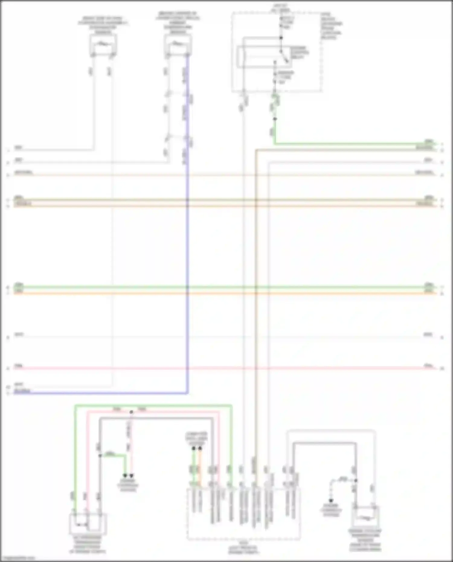 Wiring diagram engine coolant temperature sensor for Kia Sedona III (2014-2020) (3 of 4)