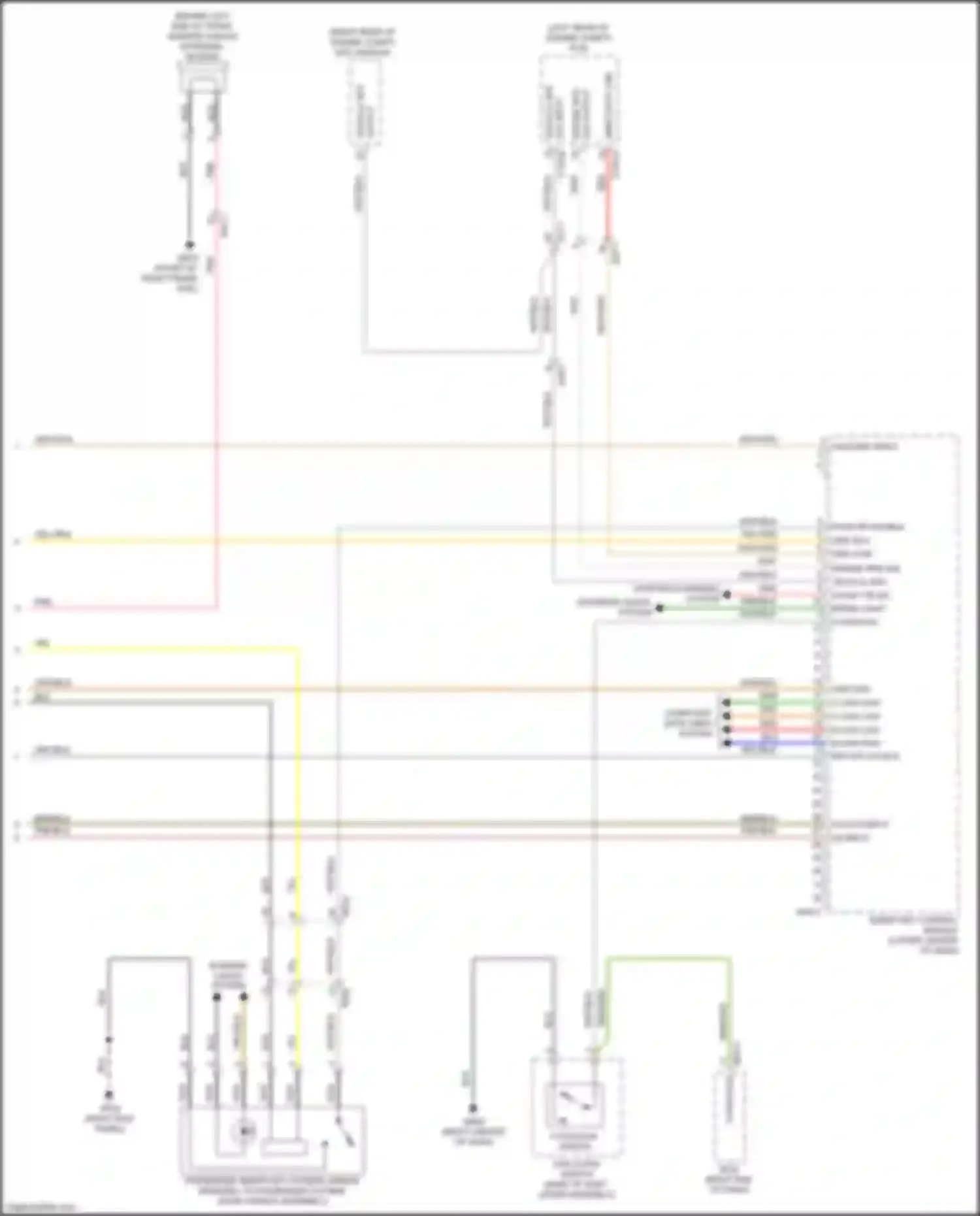 Wiring diagram grn/blk for Kia Sedona III (2014-2020) (39 of 62)