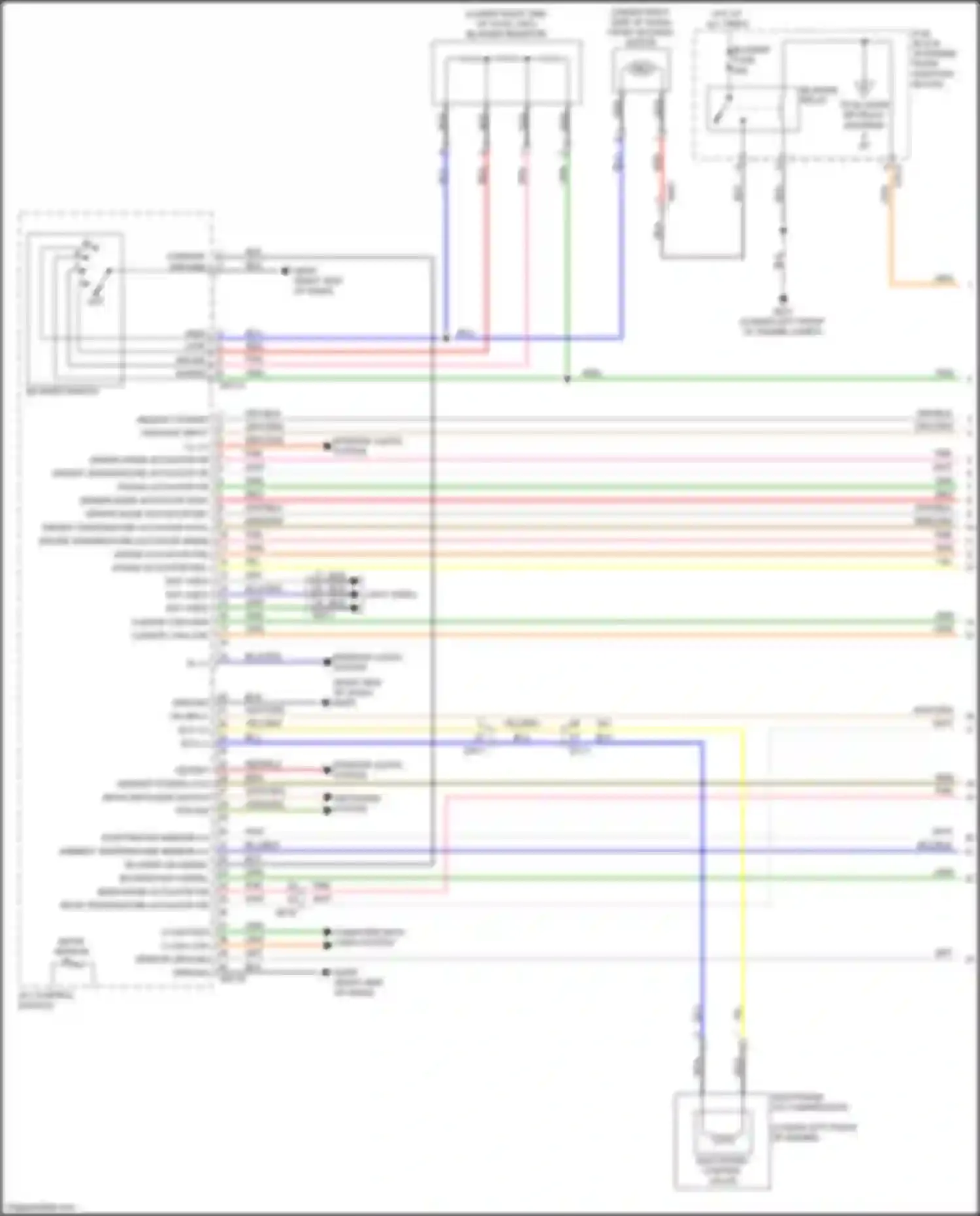 Wiring diagram incar sensor for Kia Sedona III (2014-2020) (3 of 4)