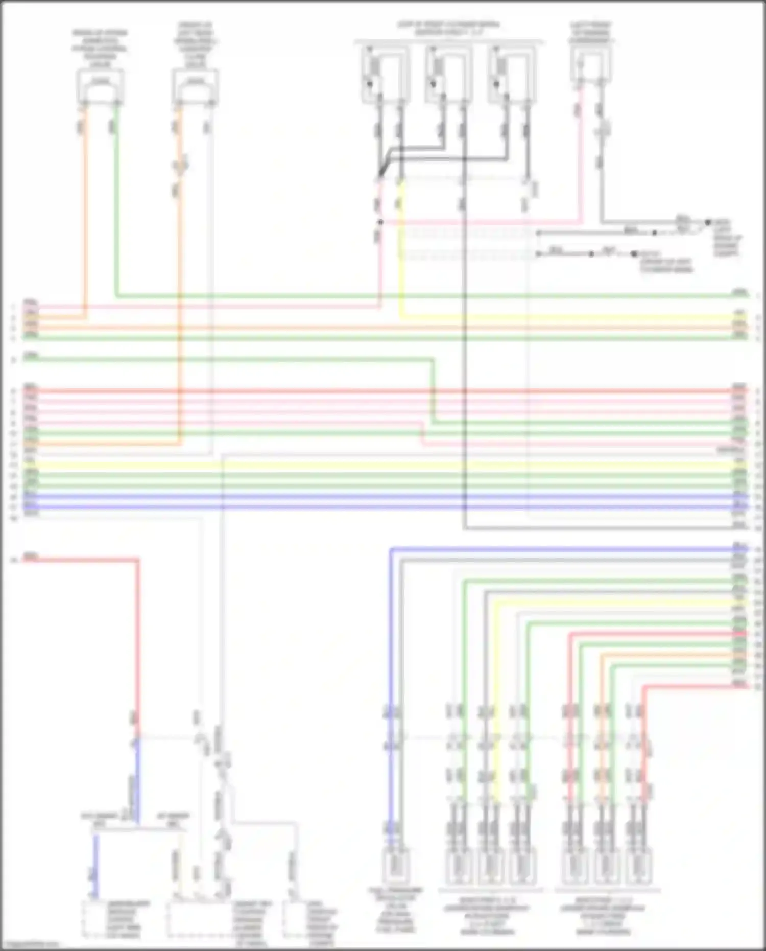 Wiring diagram injectors 2, 4, 6 for Kia Sedona III (2014-2020) (1 of 1)