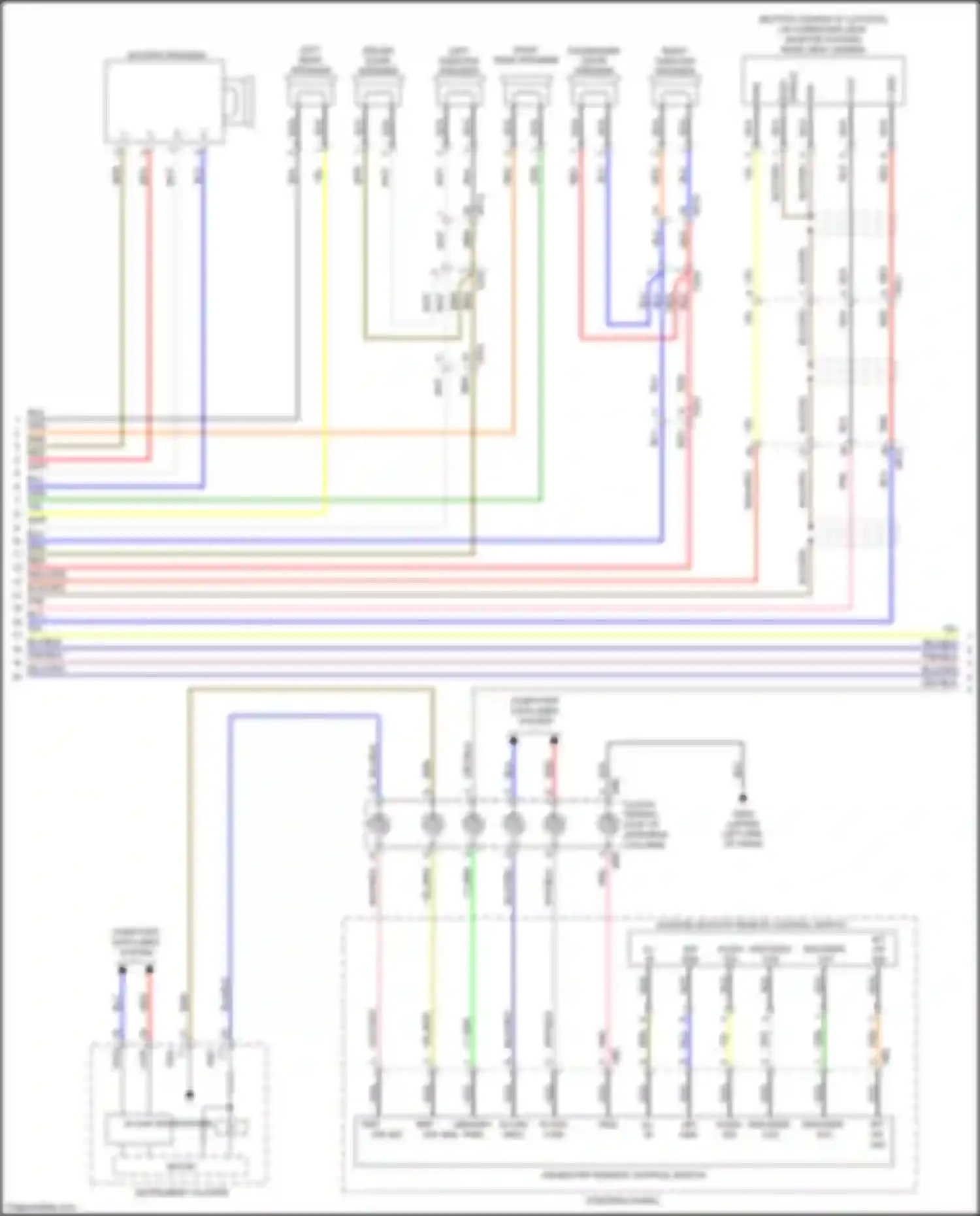 Wiring diagram instrument cluster for Kia Sedona III (2014-2020) (14 of 36)