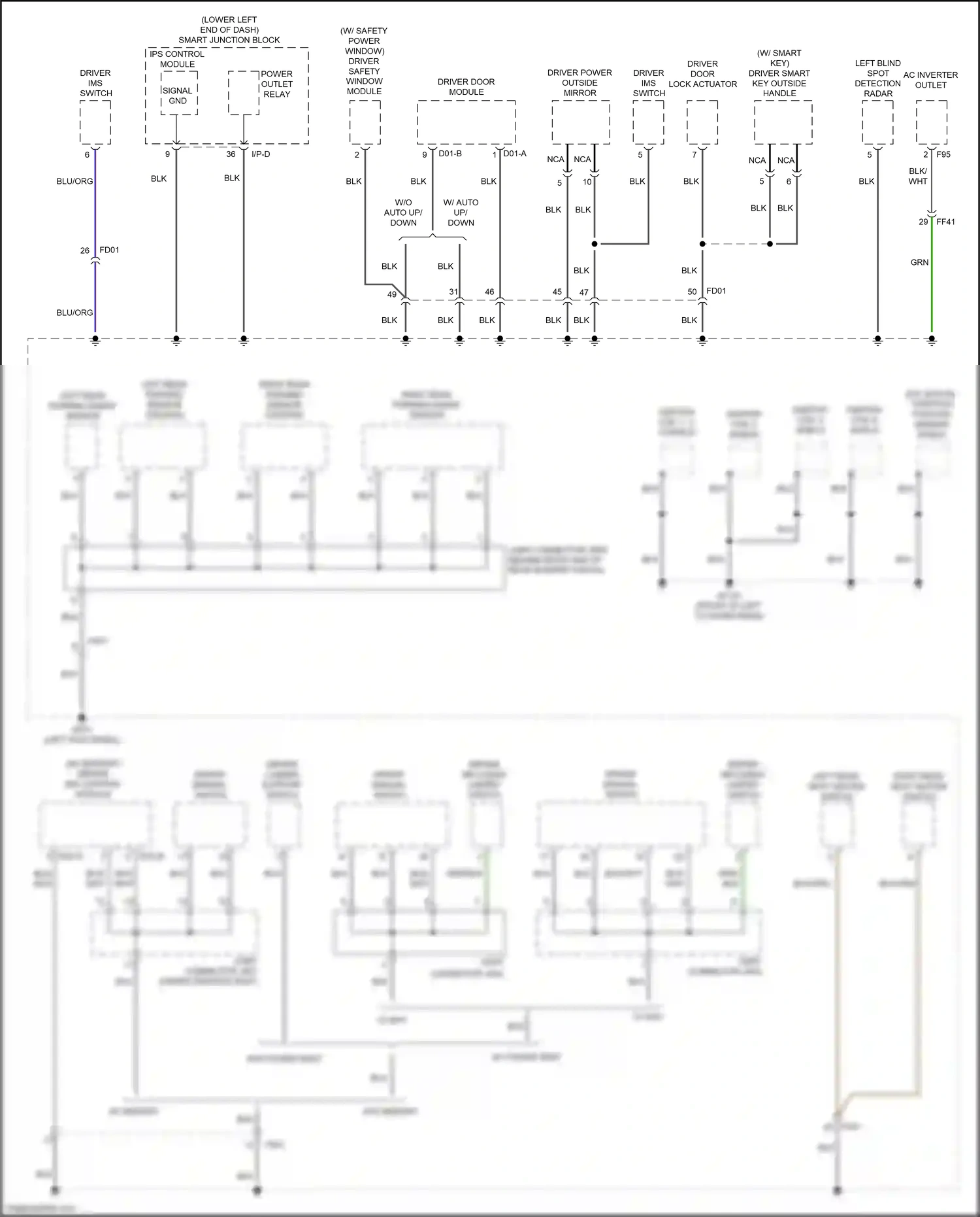 Wiring diagram ips control module for Kia Sedona III (2014-2020) (34 of 40)