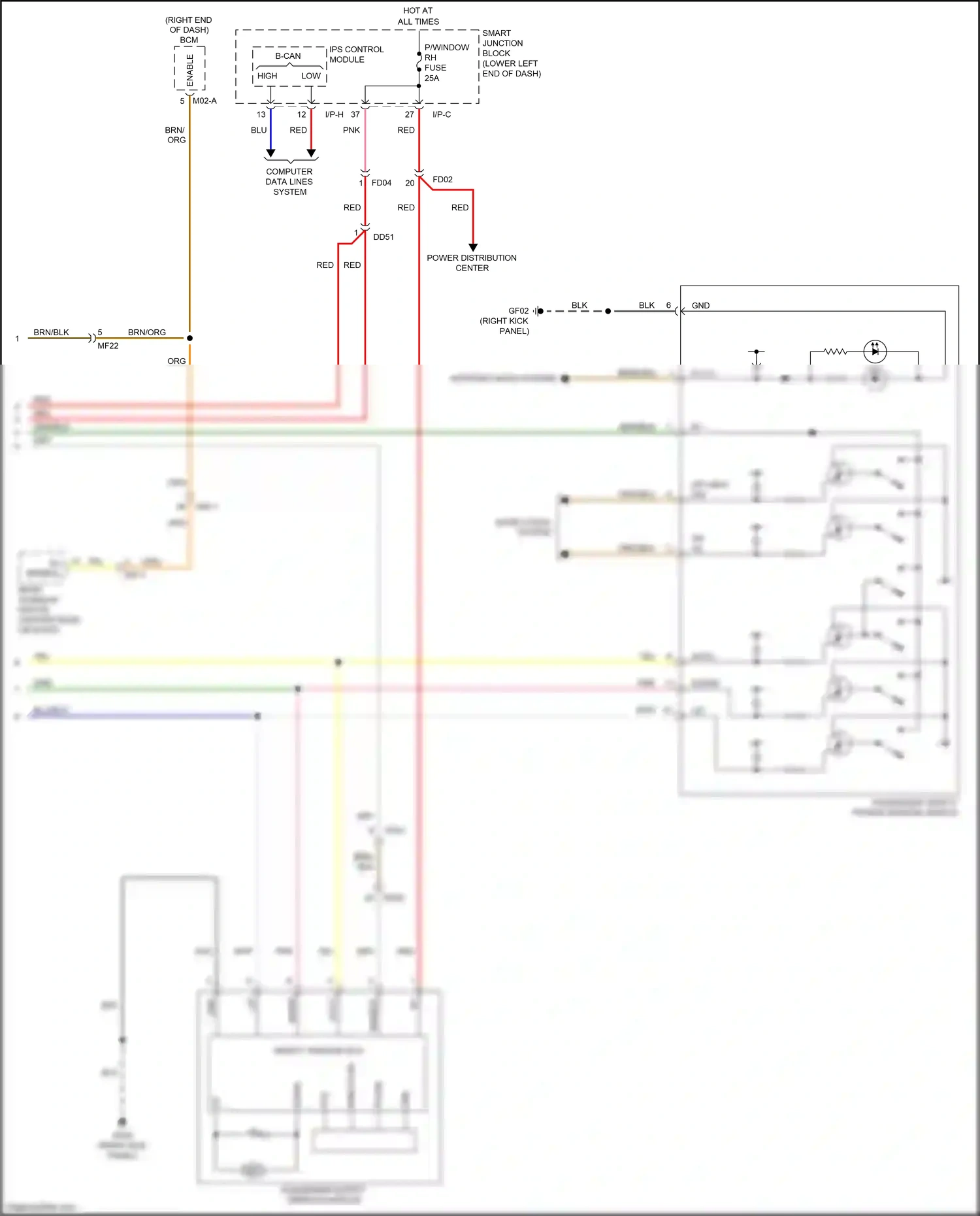 Wiring diagram ips control module for Kia Sedona III (2014-2020) (39 of 40)