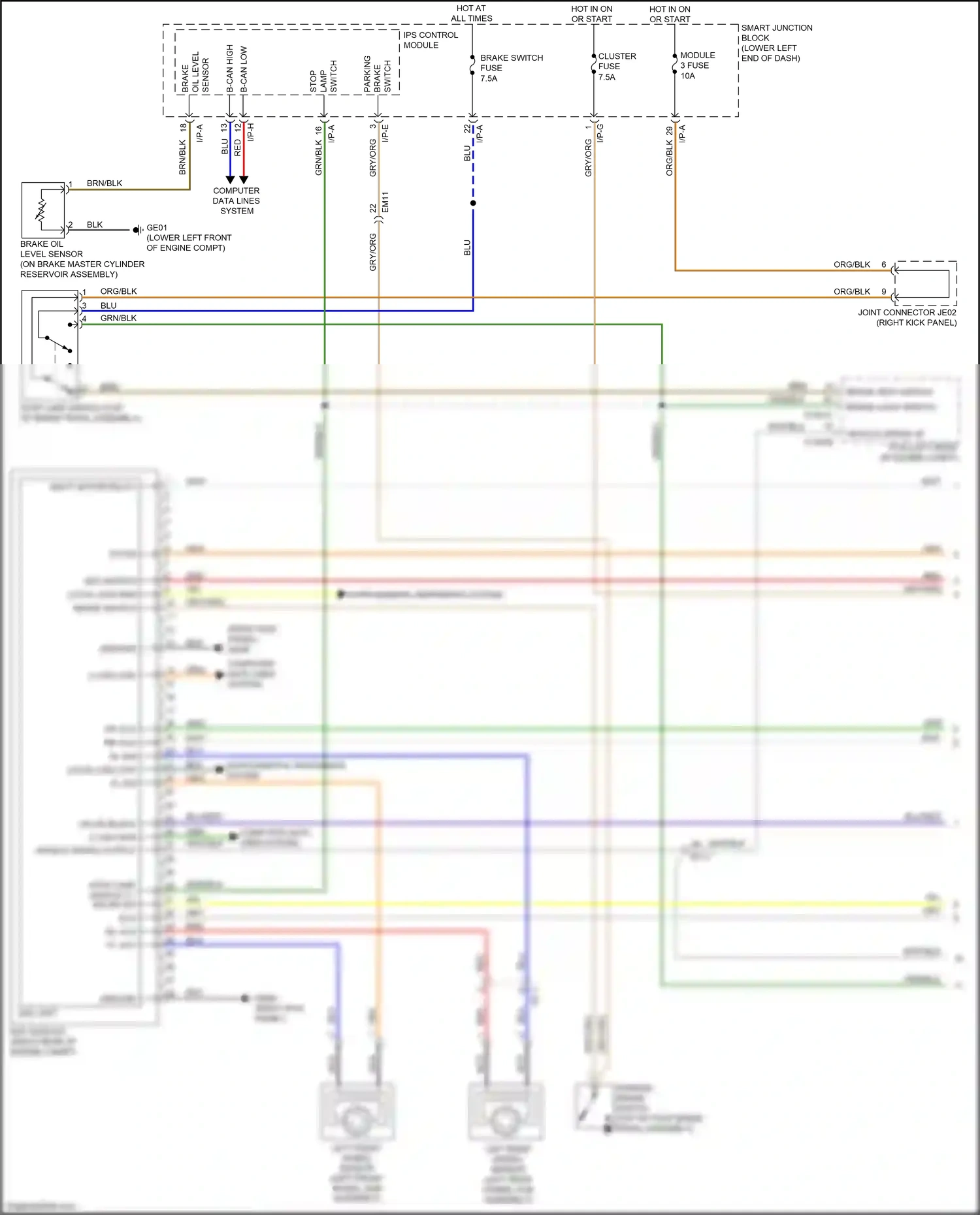 Wiring diagram ips control module for Kia Sedona III (2014-2020) (31 of 40)