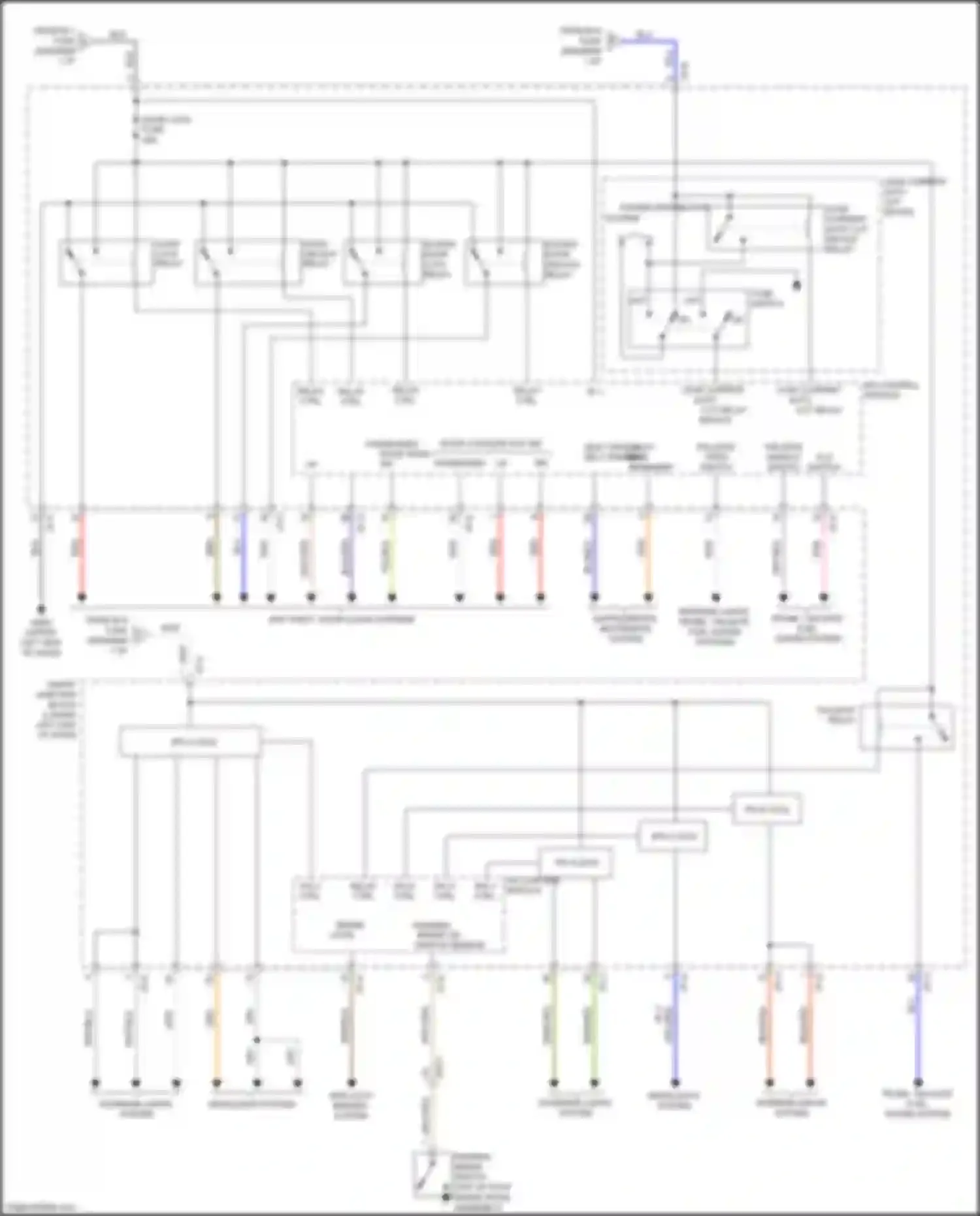 Wiring diagram leak current auto cut relay for Kia Sedona III (2014-2020) (1 of 2)