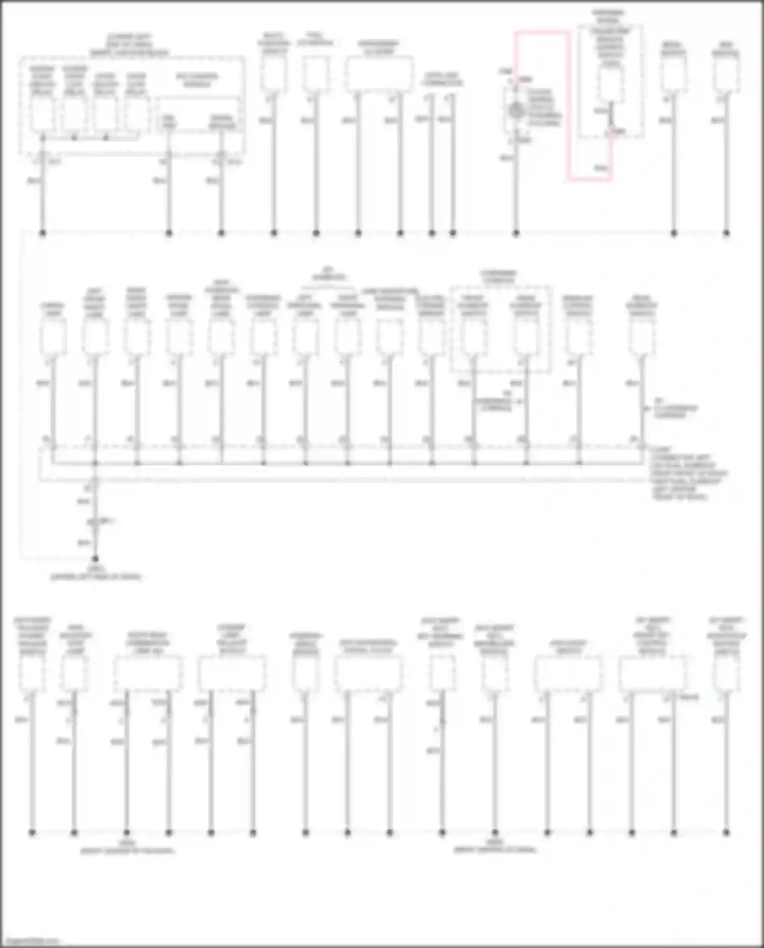 Wiring diagram license lamp, tailgate switch for Kia Sedona III (2014-2020) (2 of 4)
