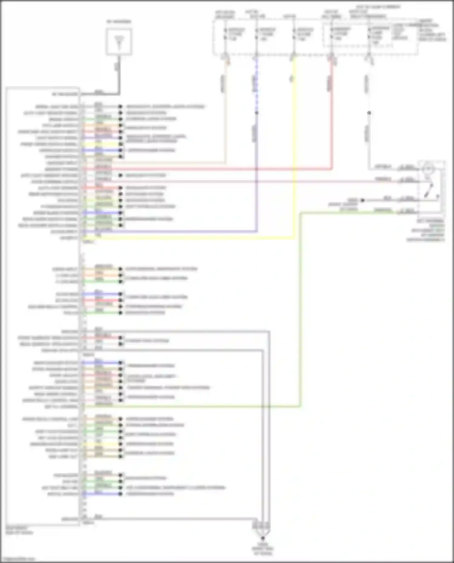 Wiring diagram map lamp out for Kia Sedona III (2014-2020) (1 of 1)