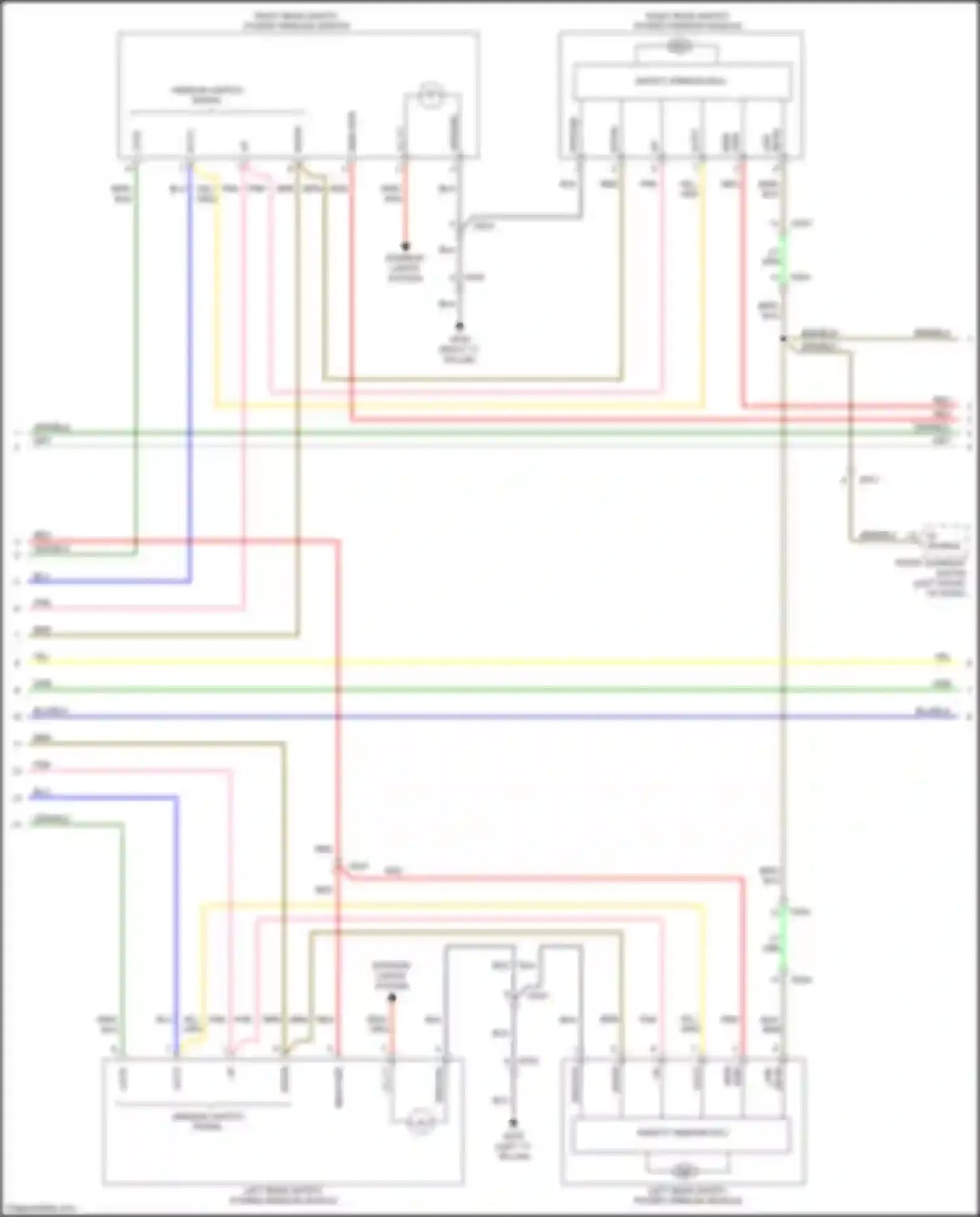 Wiring diagram mem pwr for Kia Sedona III (2014-2020) (4 of 4)
