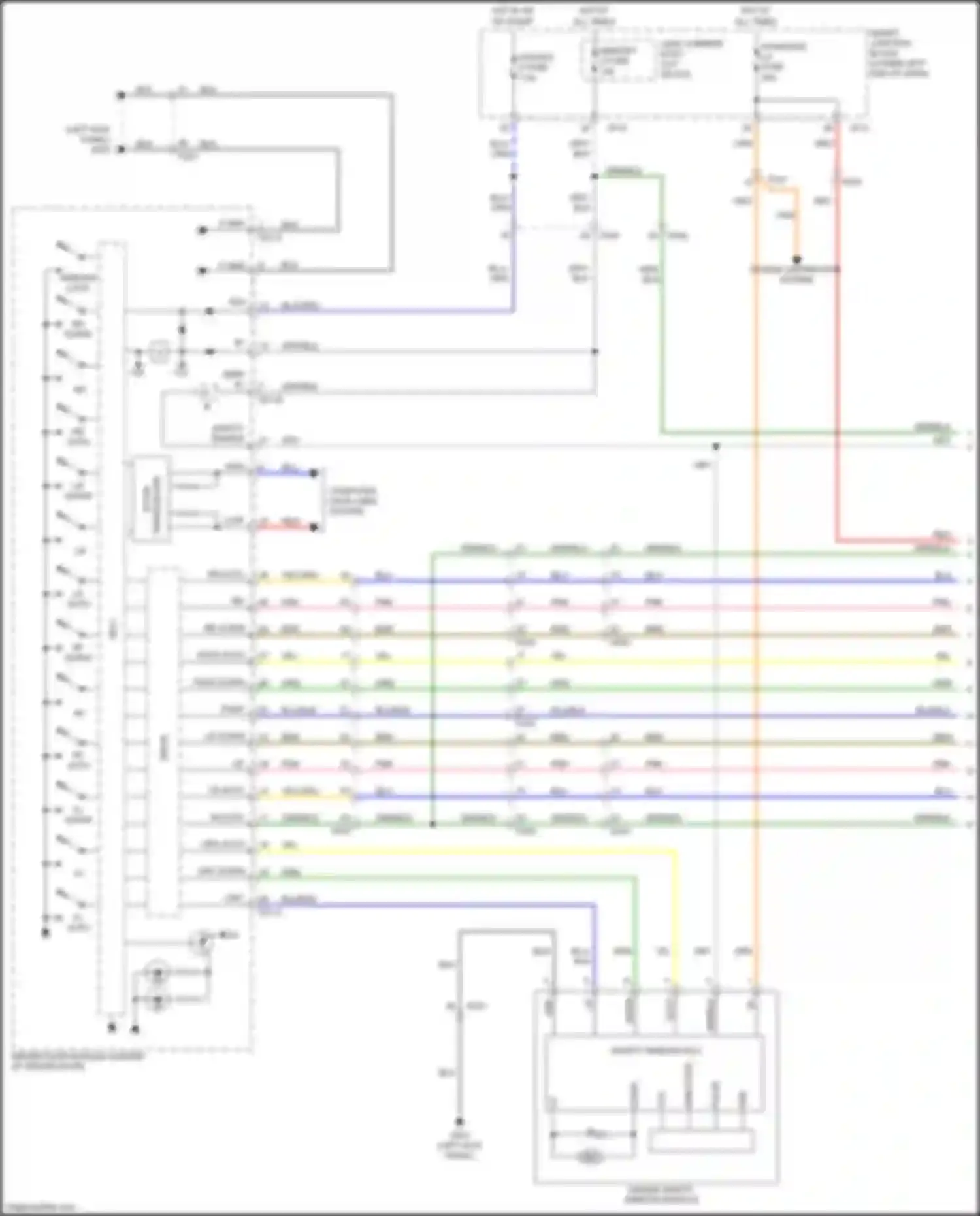Wiring diagram module 2 fuse for Kia Sedona III (2014-2020) (12 of 13)