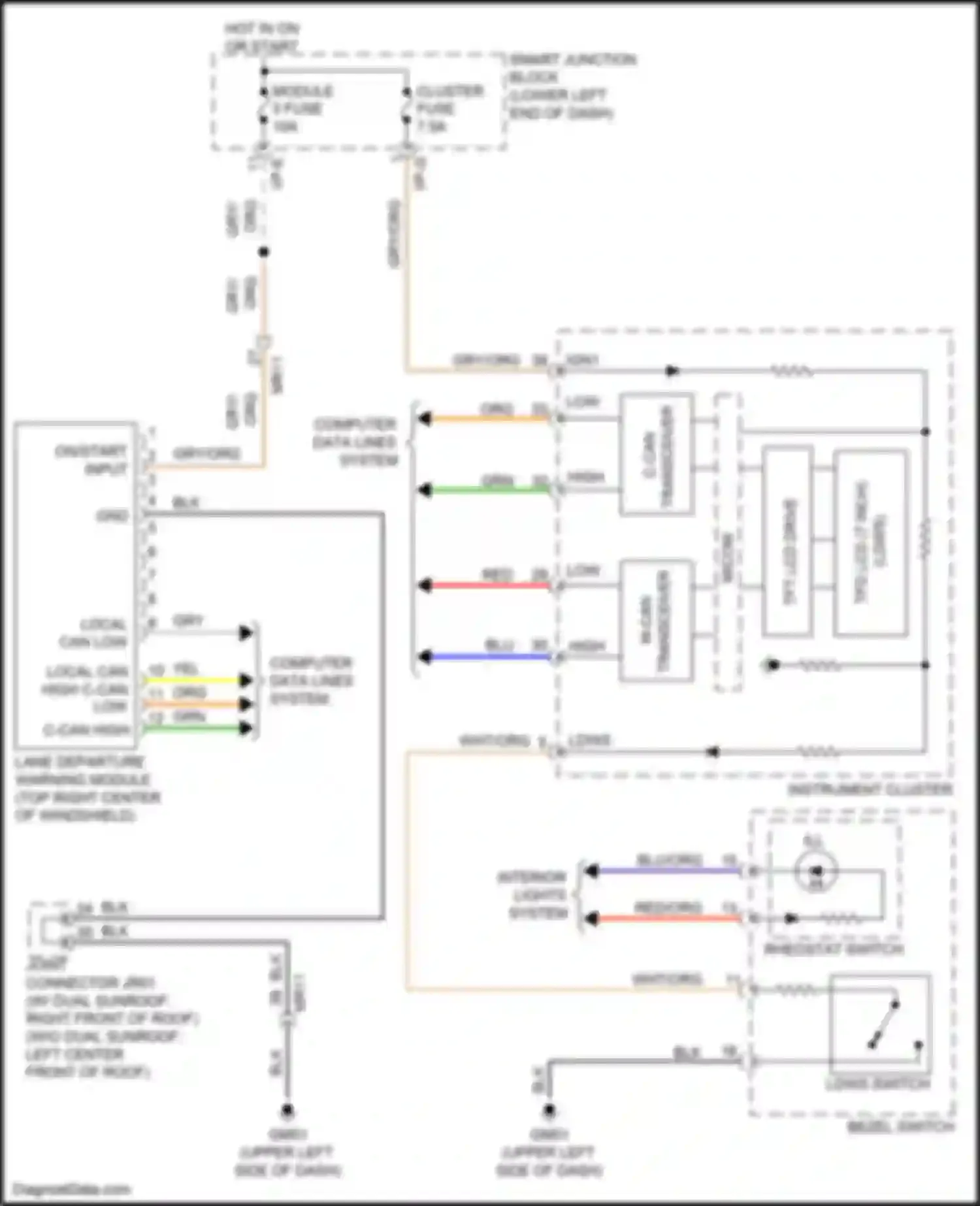Wiring diagram org/ for Kia Sedona III (2014-2020) (87 of 123)