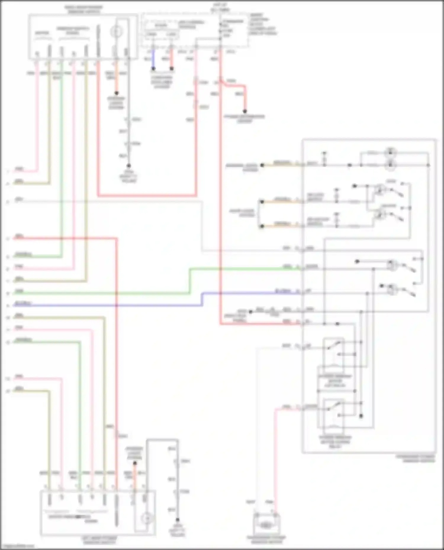 Wiring diagram power distribution center for Kia Sedona III (2014-2020) (1 of 3)