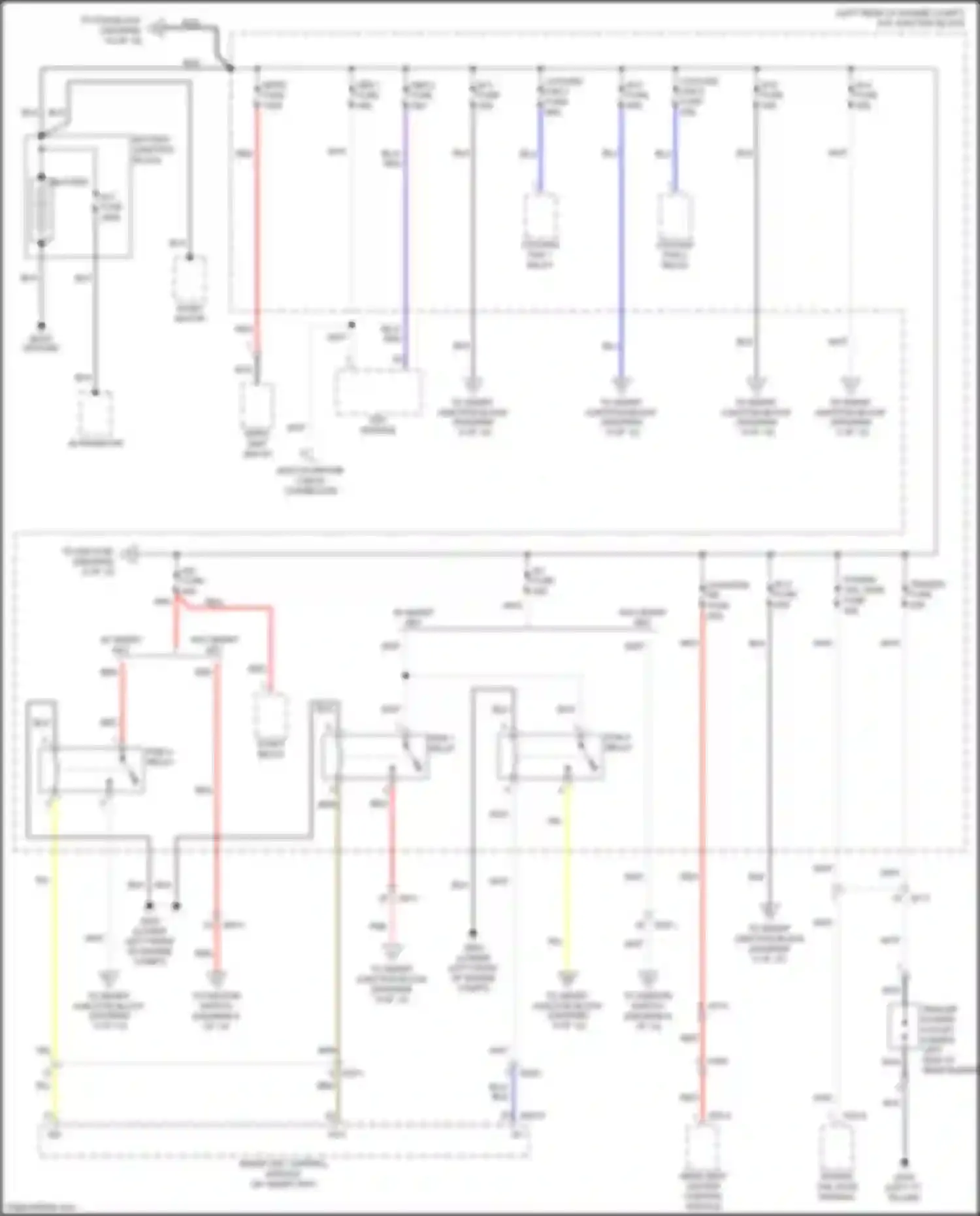 Wiring diagram rear seat heater control module for Kia Sedona III (2014-2020) (2 of 5)