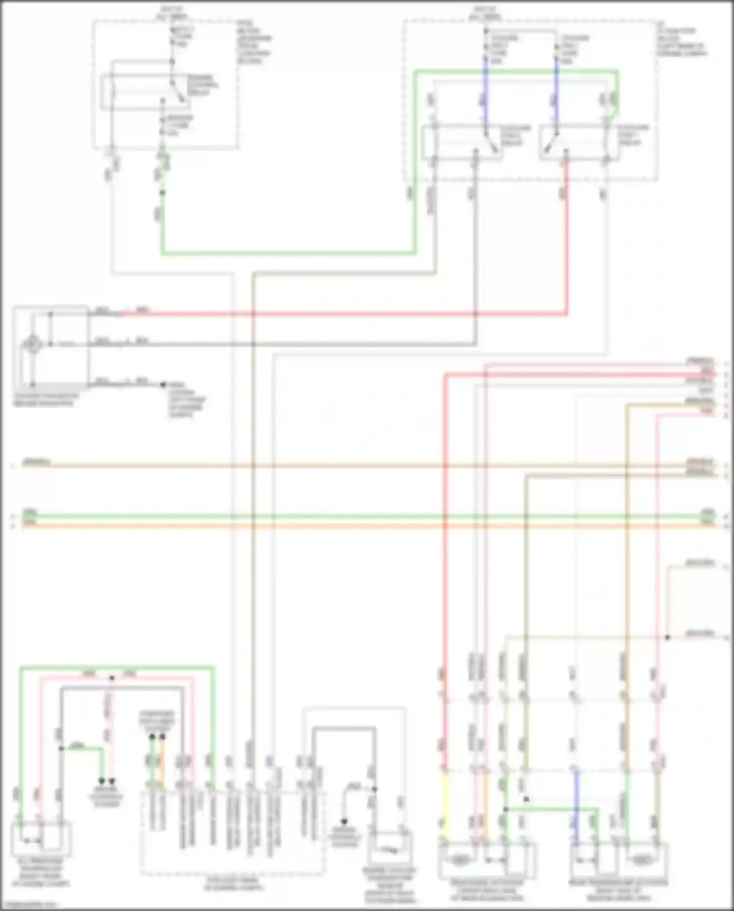 Wiring diagram rear temperature actuator for Kia Sedona III (2014-2020) (1 of 2)