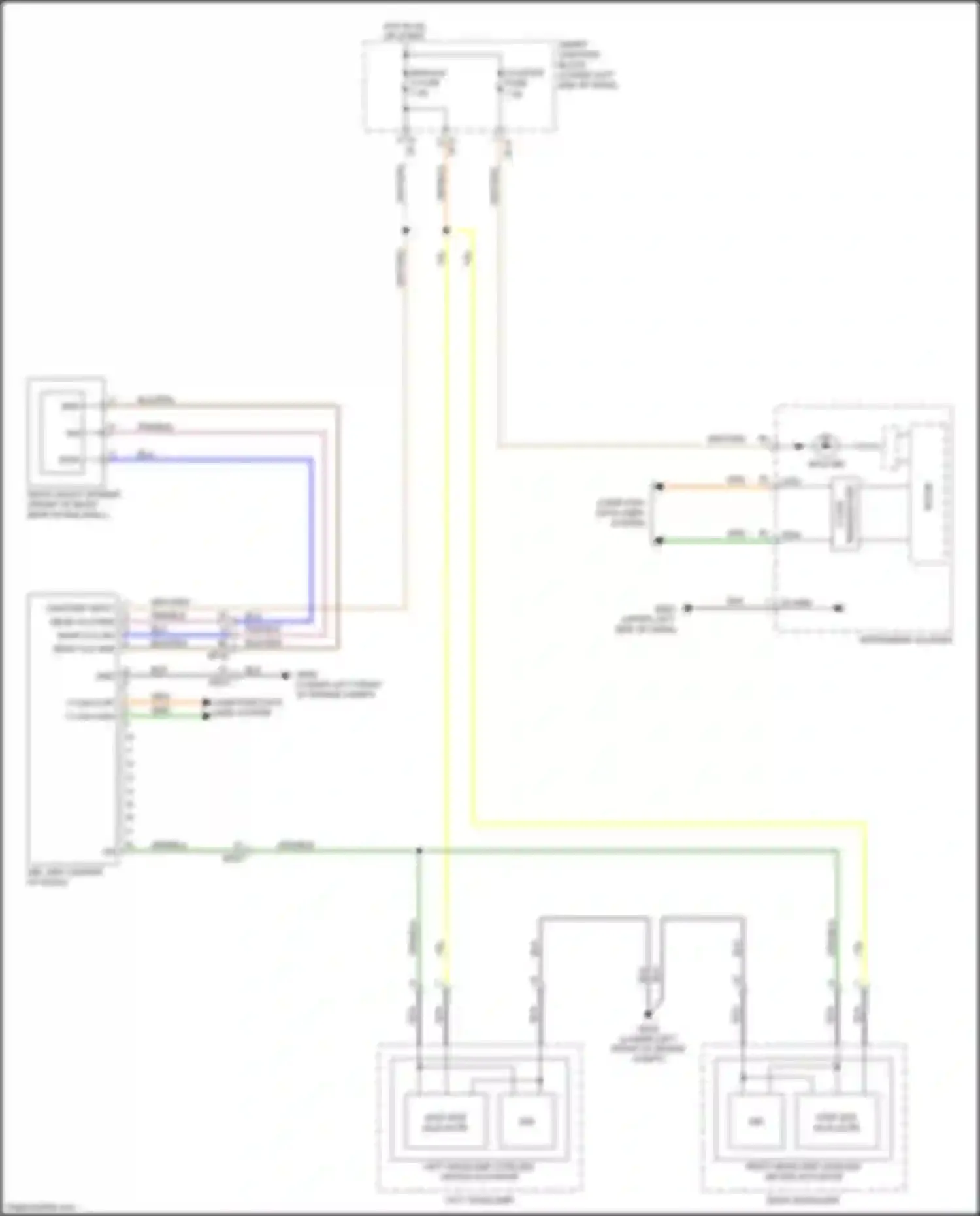 Wiring diagram rear vls gnd for Kia Sedona III (2014-2020) (1 of 1)