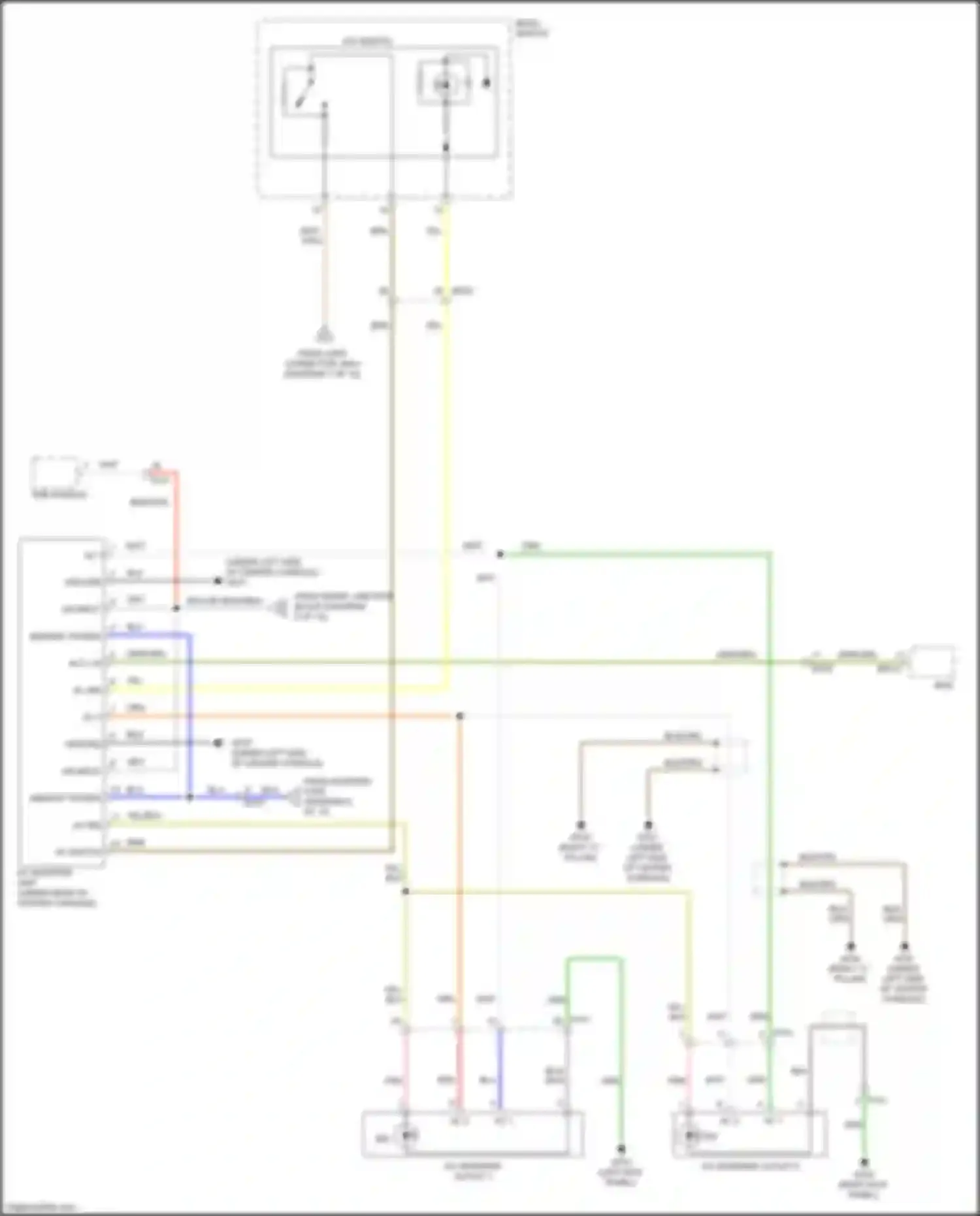 Wiring diagram red/org for Kia Sedona III (2014-2020) (5 of 47)