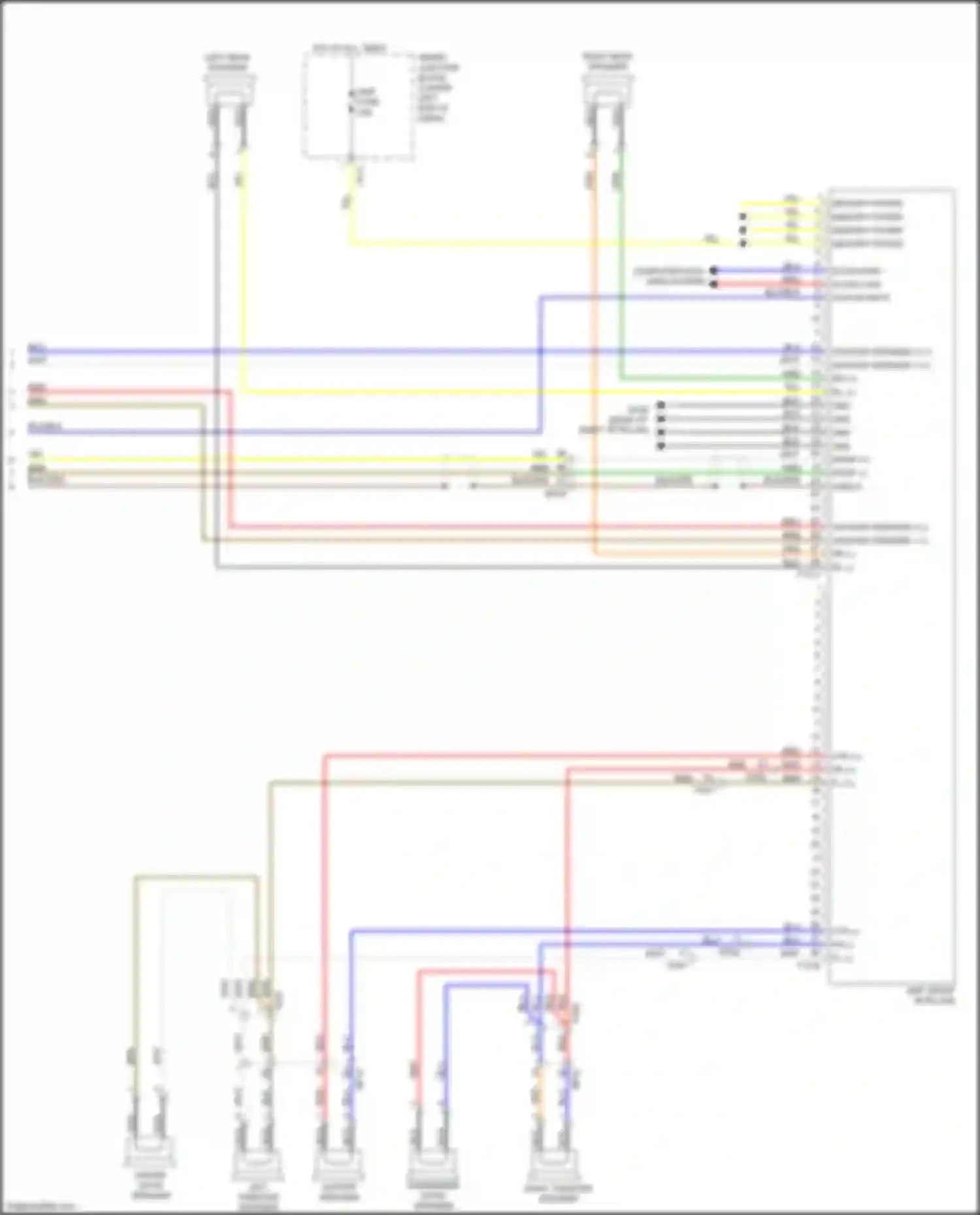 Wiring diagram right tweeter speaker for Kia Sedona III (2014-2020) (4 of 6)