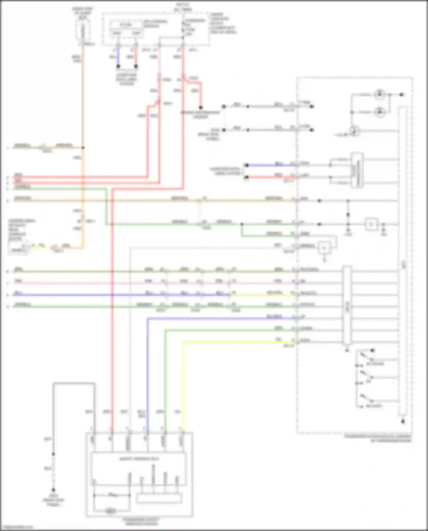 Wiring diagram rr up for Kia Sedona III (2014-2020) (4 of 5)