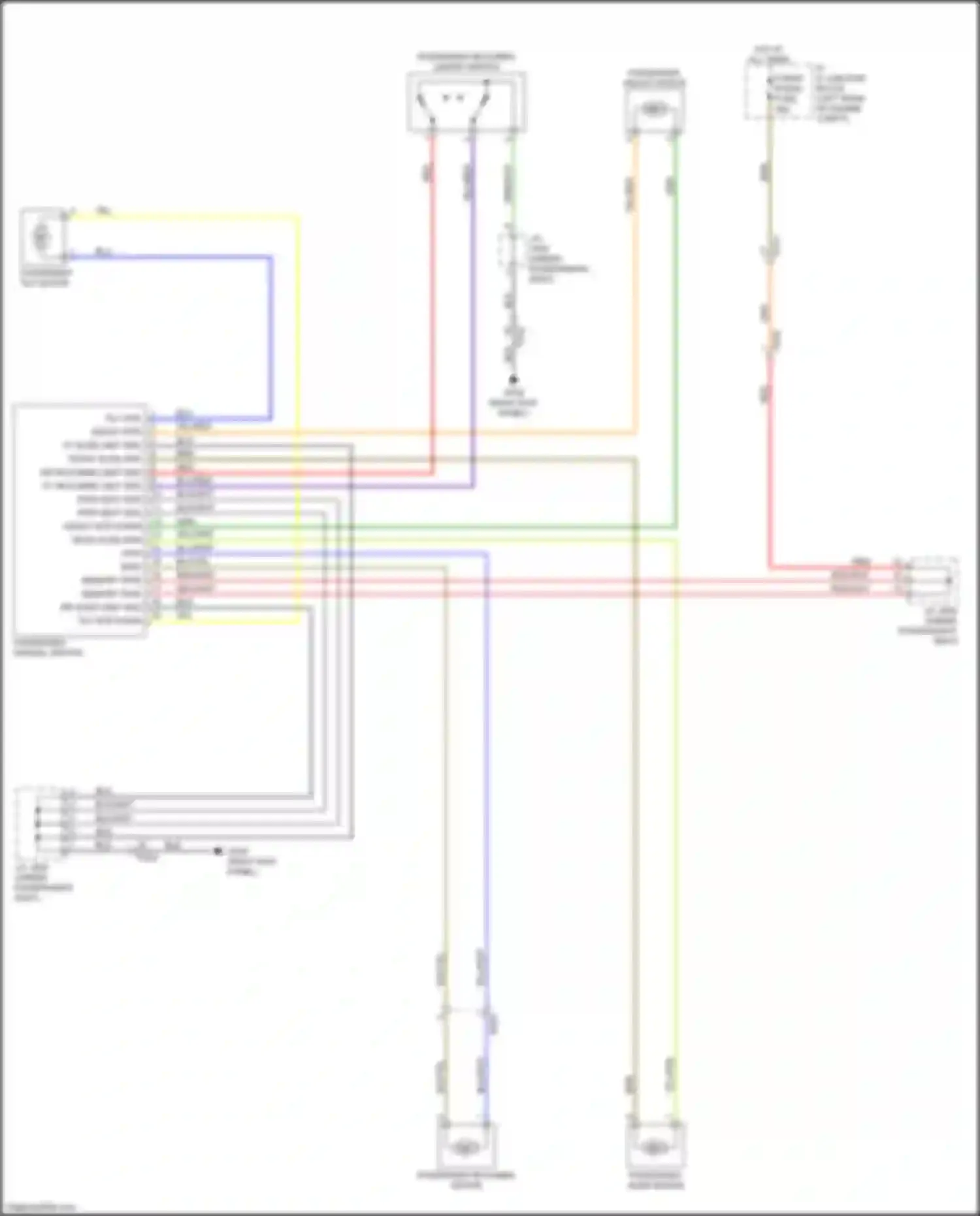 Wiring diagram tilt mtr up for Kia Sedona III (2014-2020) (3 of 3)