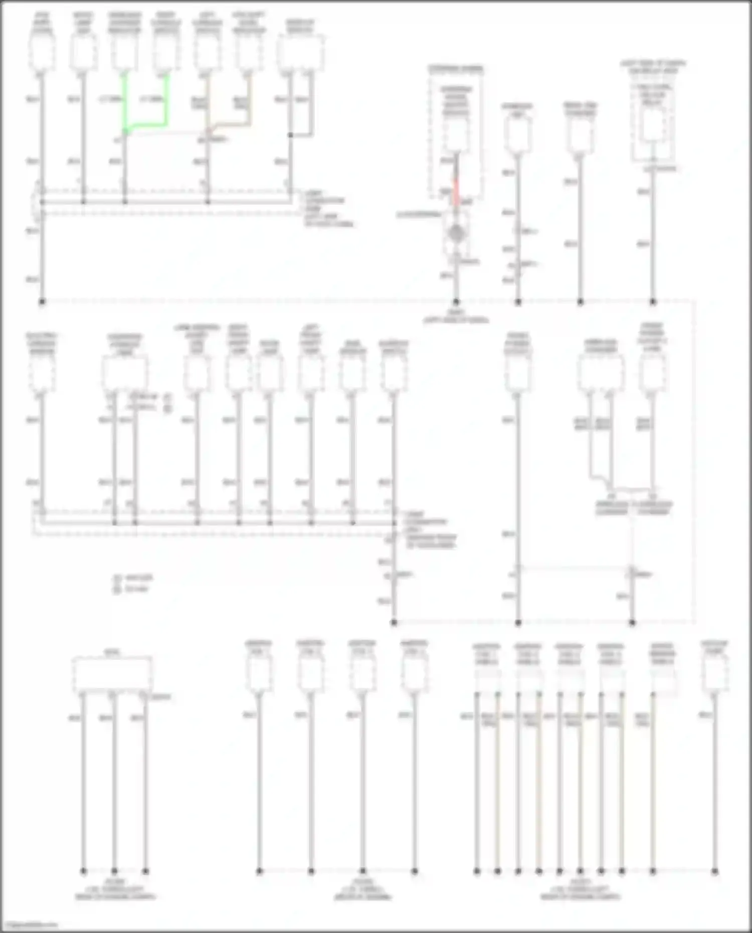 Seltos Kia I facelift (2022-2024): Ground distribution circuit (2 of 6)