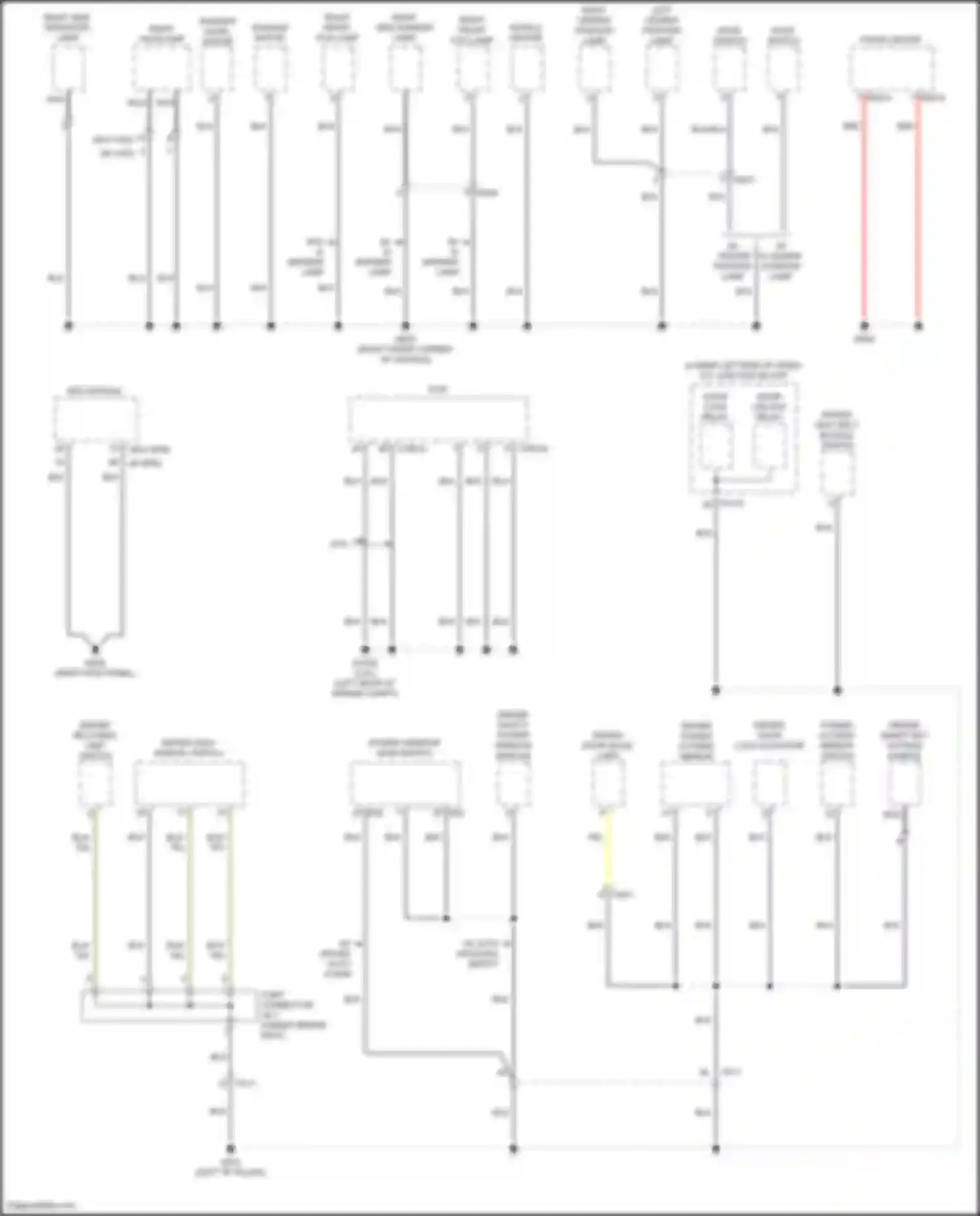 Seltos Kia I facelift (2022-2024): Ground distribution circuit (4 of 6)