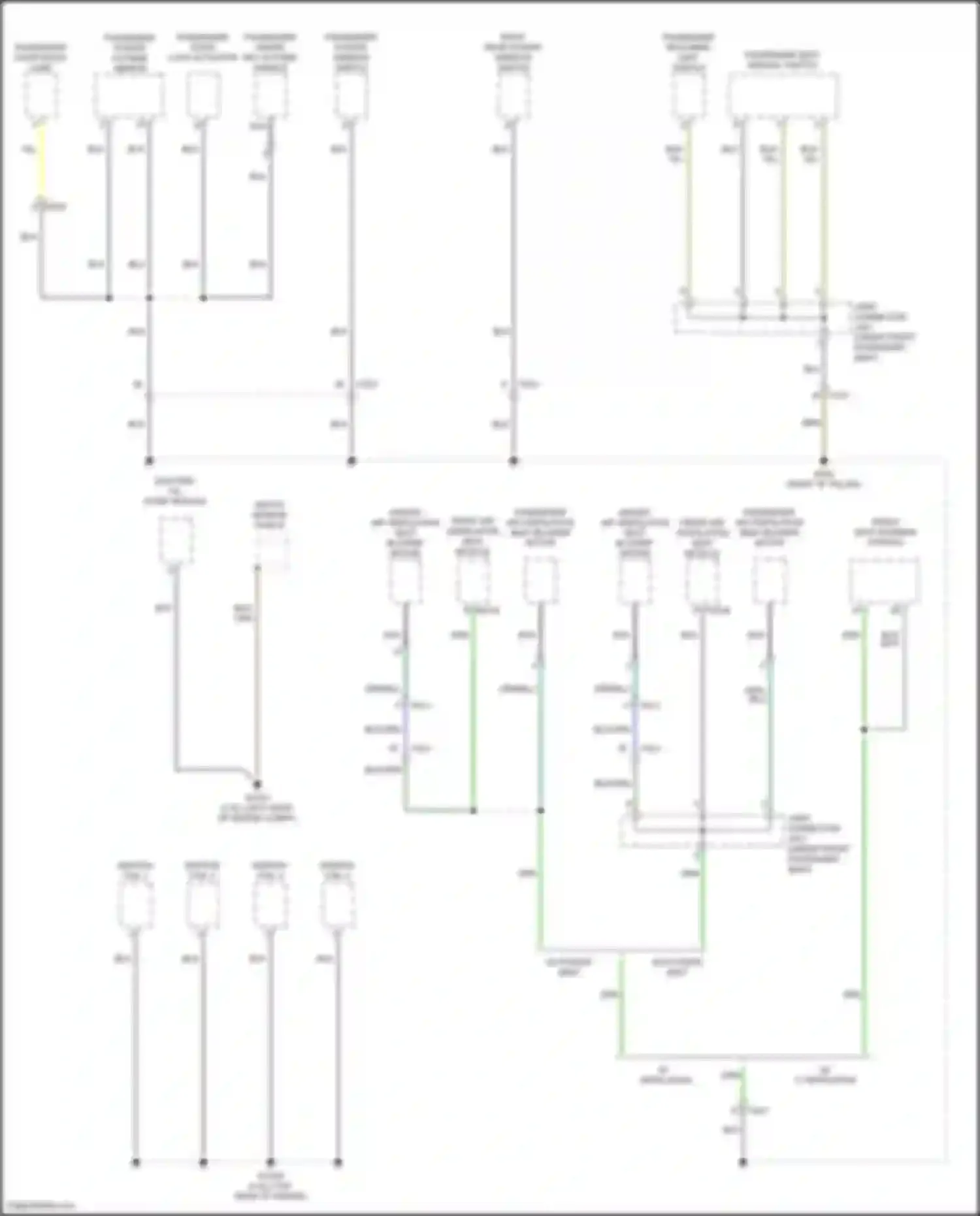 Seltos Kia I facelift (2022-2024): Ground distribution circuit (5 of 6)