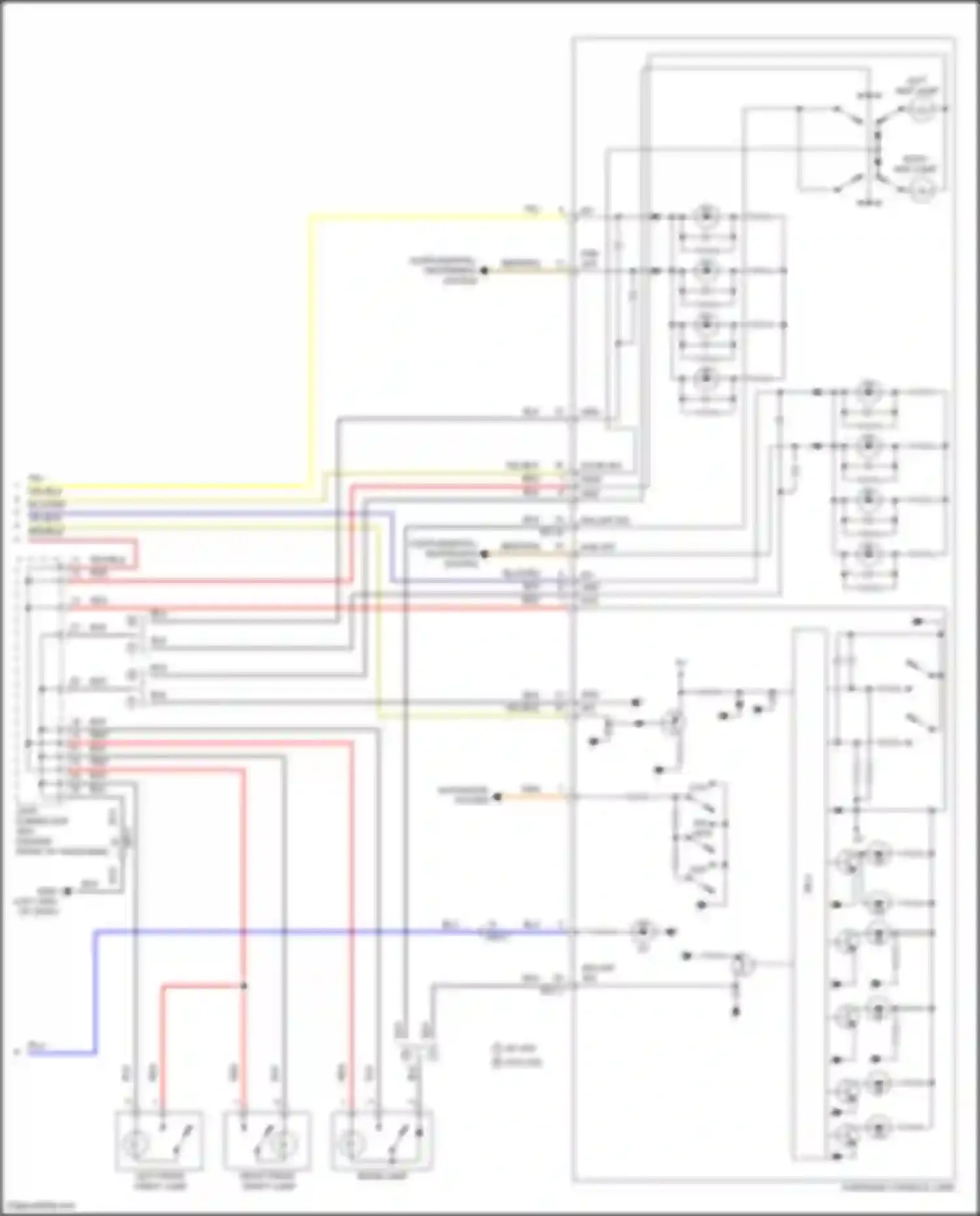 Seltos Kia I facelift (2022-2024): Courtesy lamps circuit (3 of 3)
