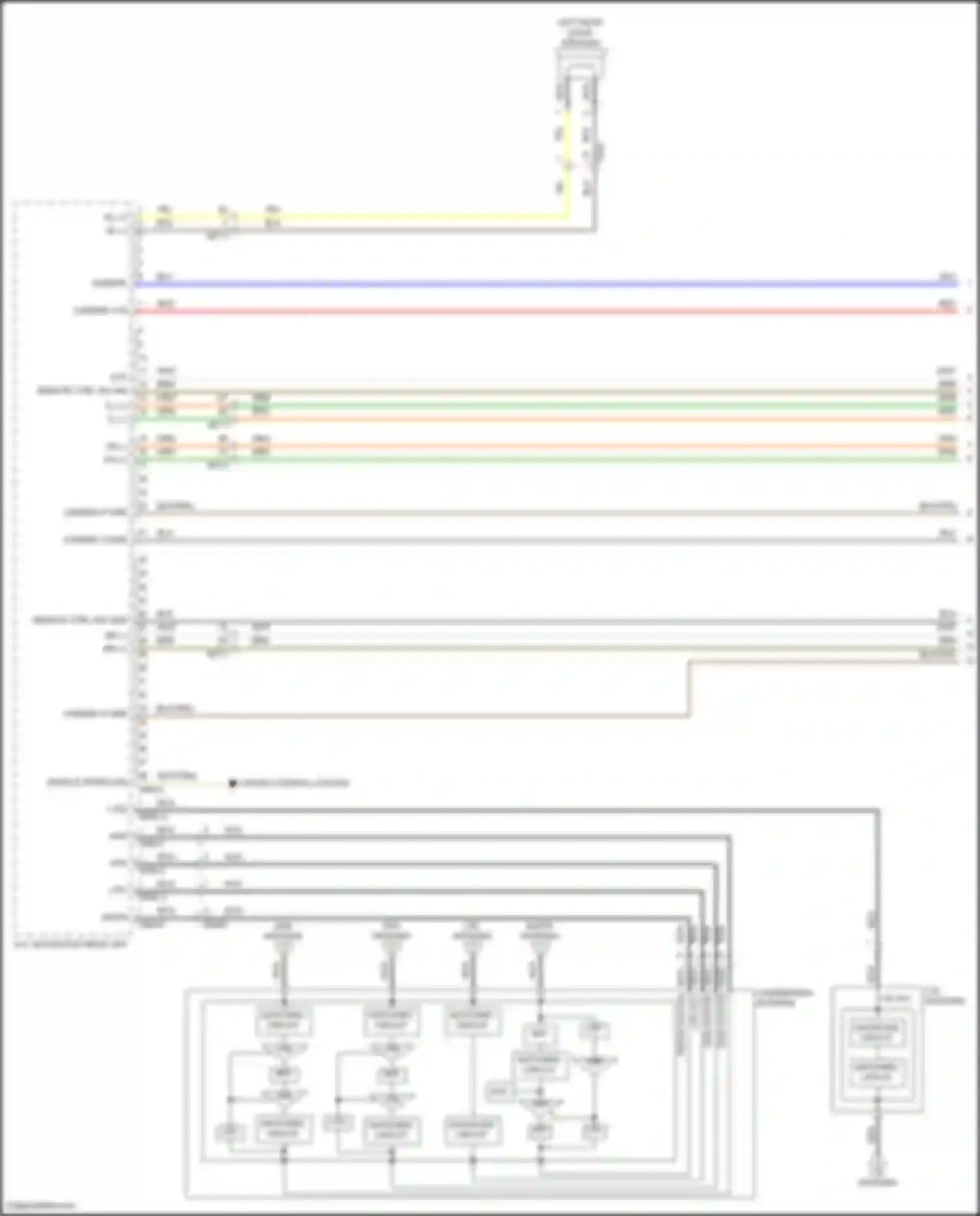 Seltos Kia I facelift (2022-2024): Navigation circuit, w/o amplifier (1 of 4)