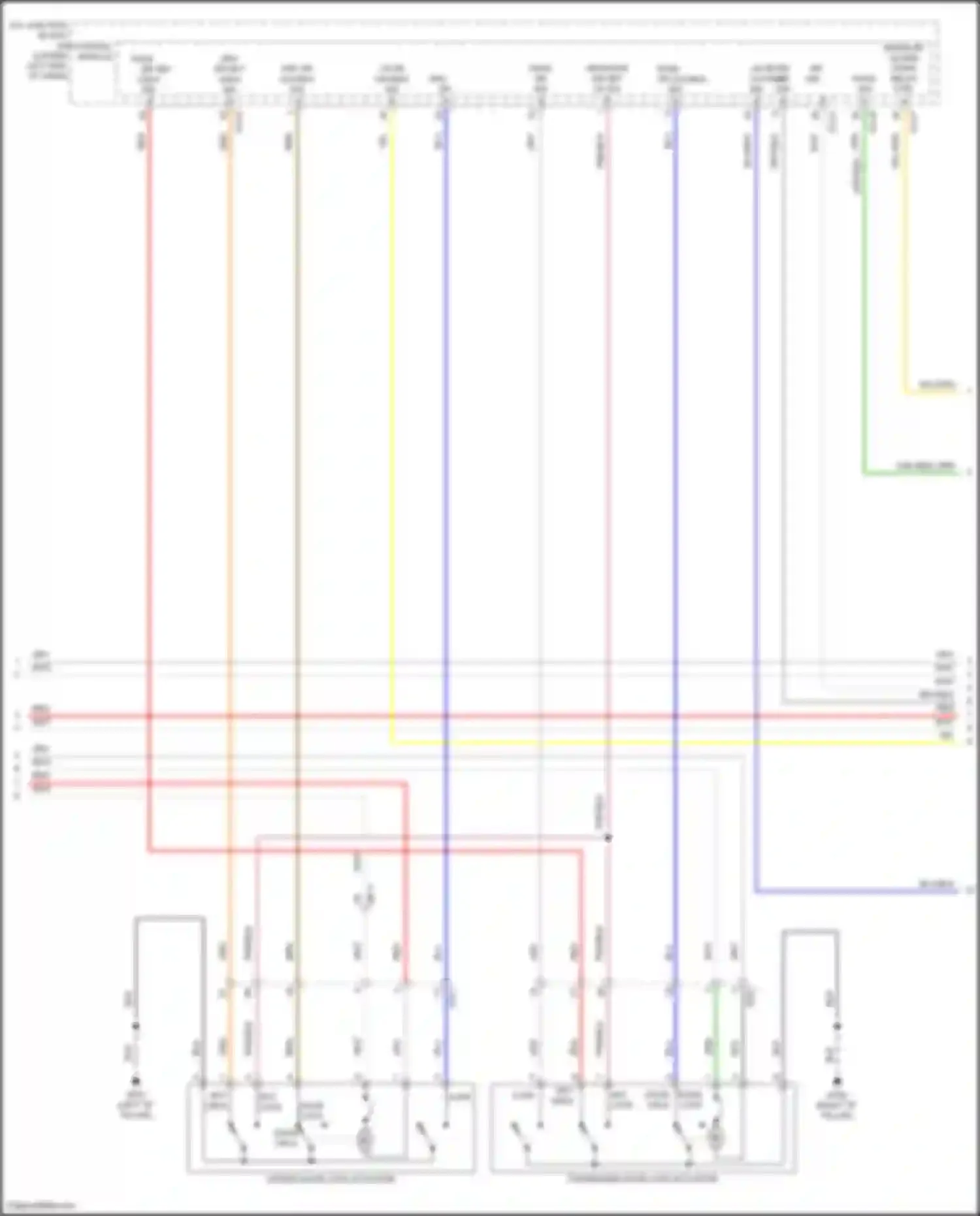 Seltos Kia I facelift (2022-2024): Power door locks circuit (2 of 3)