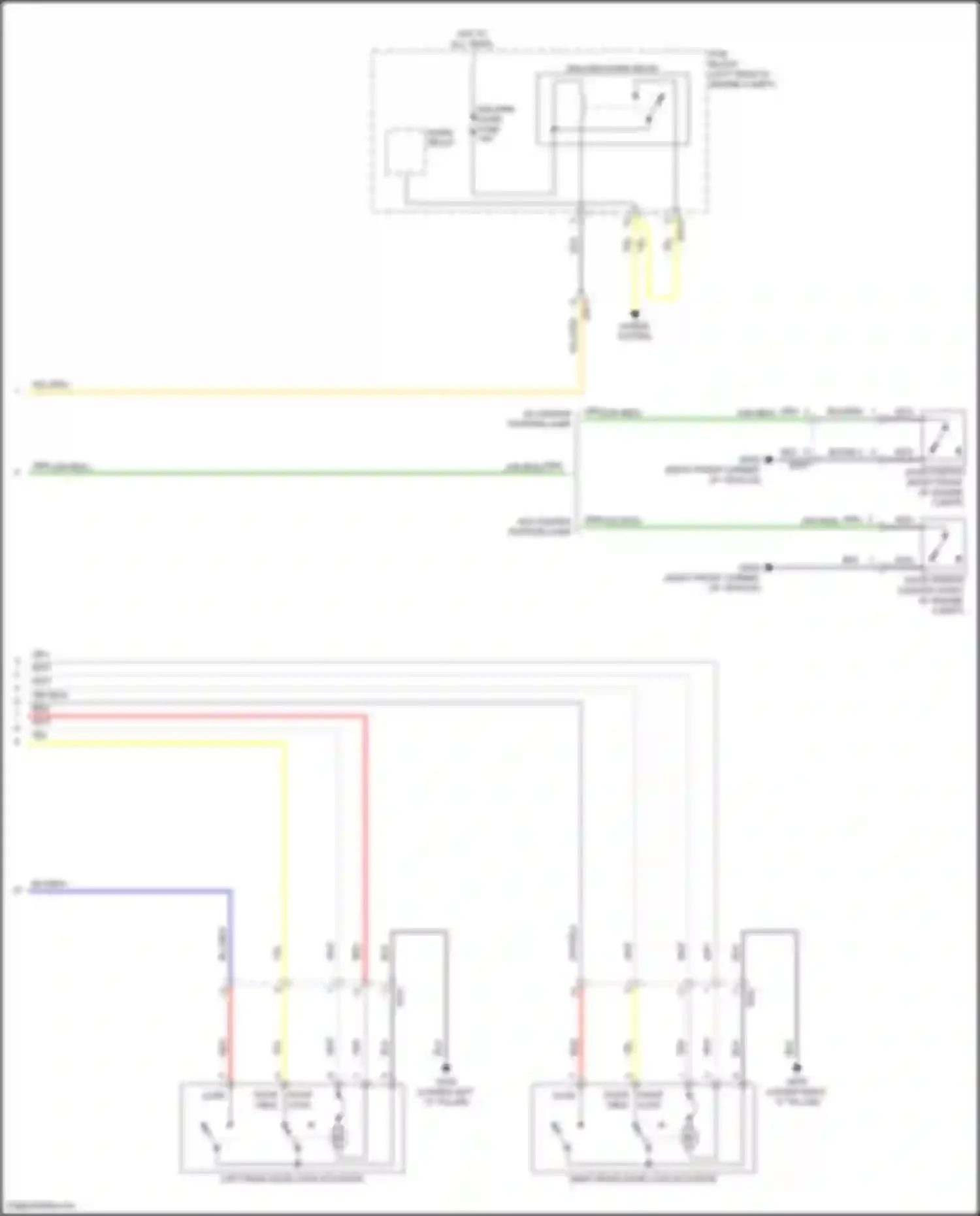 Seltos Kia I facelift (2022-2024): Power door locks circuit (3 of 3)