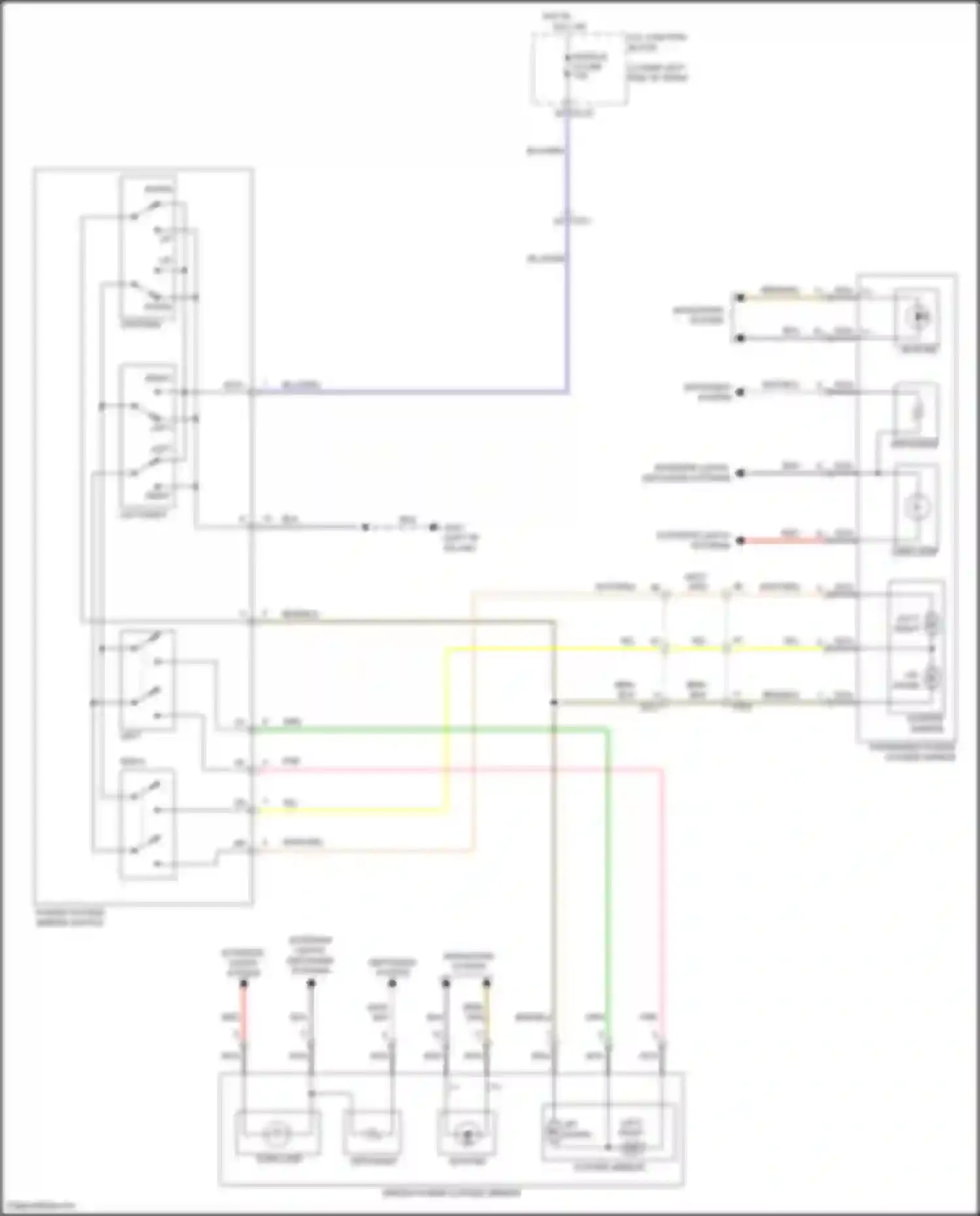 Seltos Kia I facelift (2022-2024): Power mirrors circuit