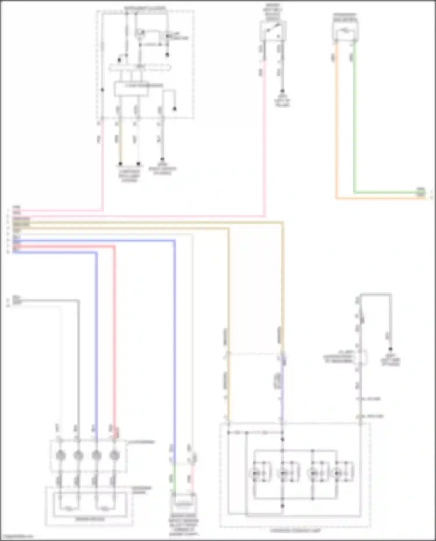 Seltos Kia I facelift (2022-2024): Supplemental restraints circuit (2 of 3)