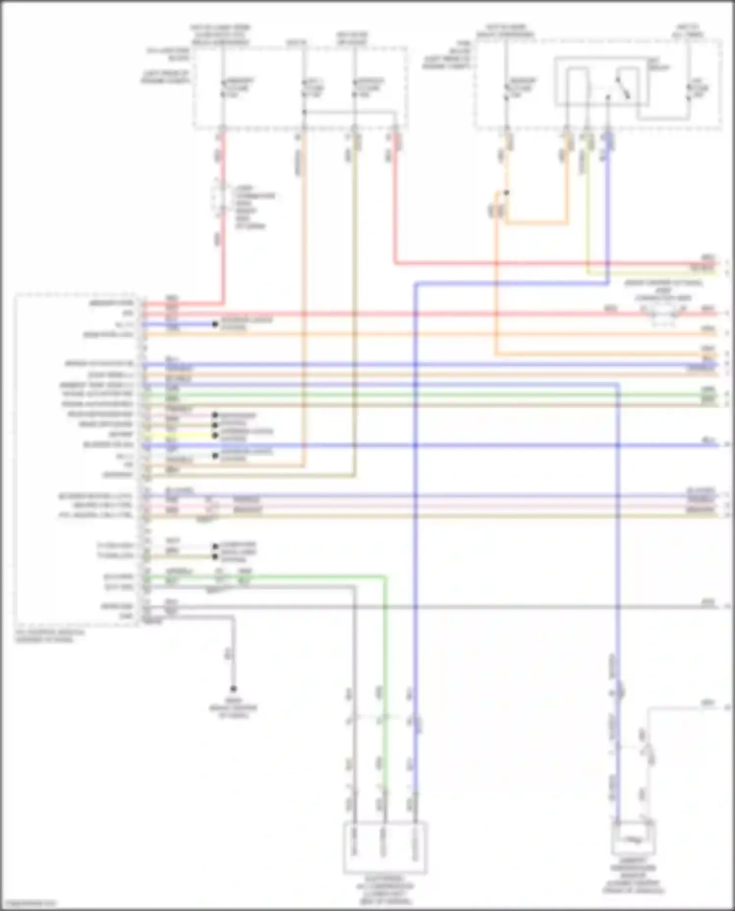 Wiring diagram a/c relay for Kia Seltos I facelift (2022-2024) (1 of 4)