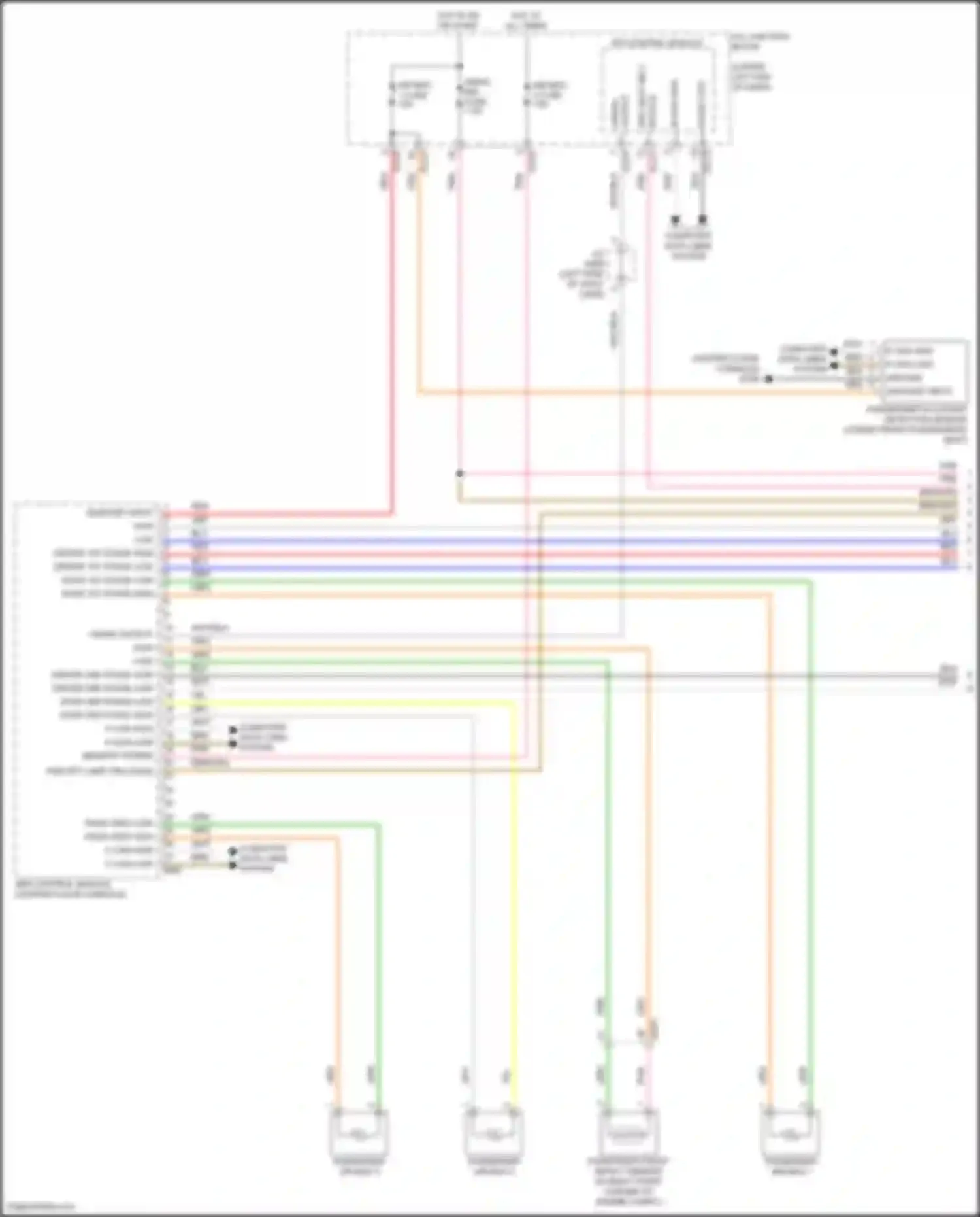 Wiring diagram air bag 1 fuse for Kia Seltos I facelift (2022-2024) (2 of 2)