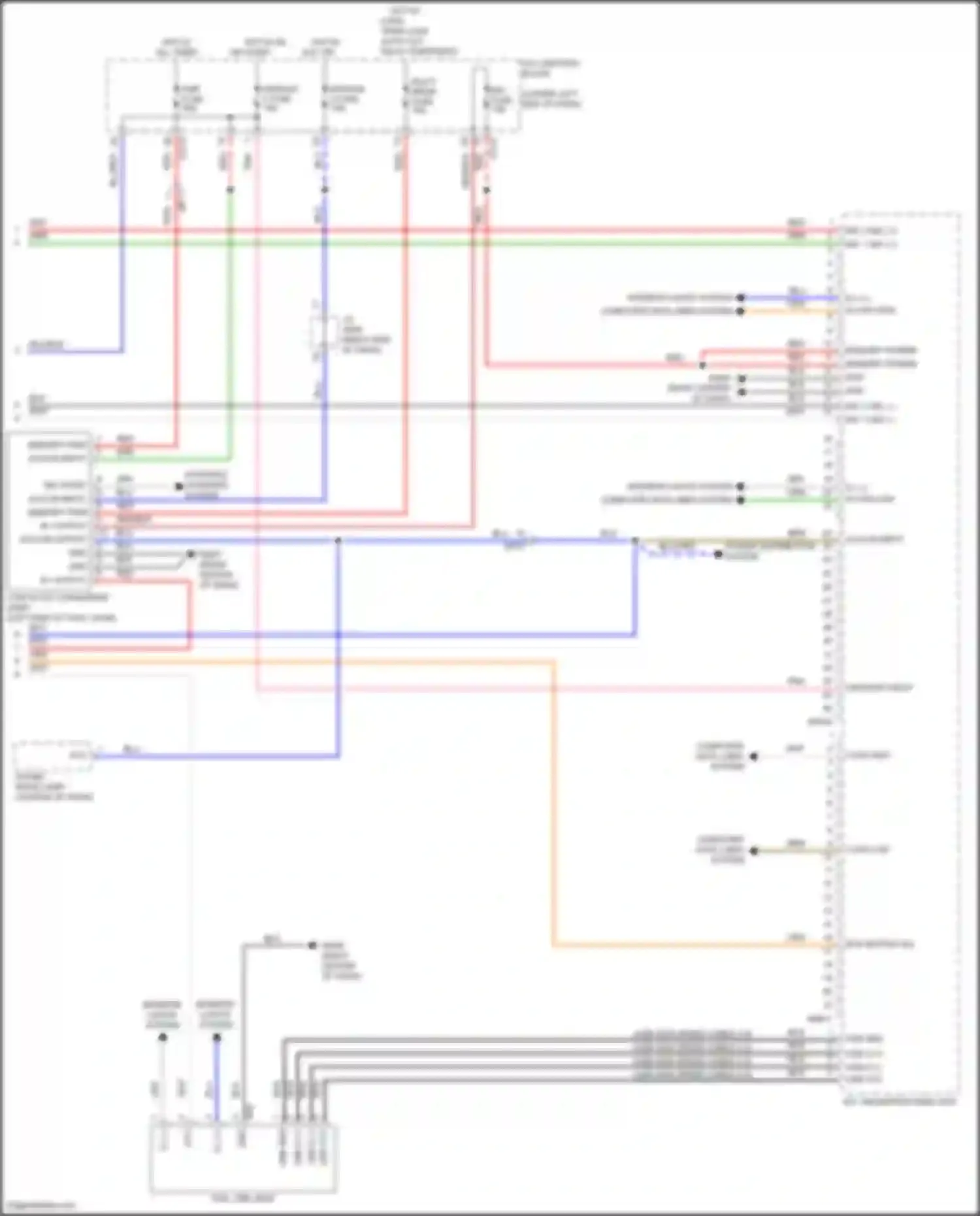 Wiring diagram a/v, navigation head unit for Kia Seltos I facelift (2022-2024) (7 of 16)