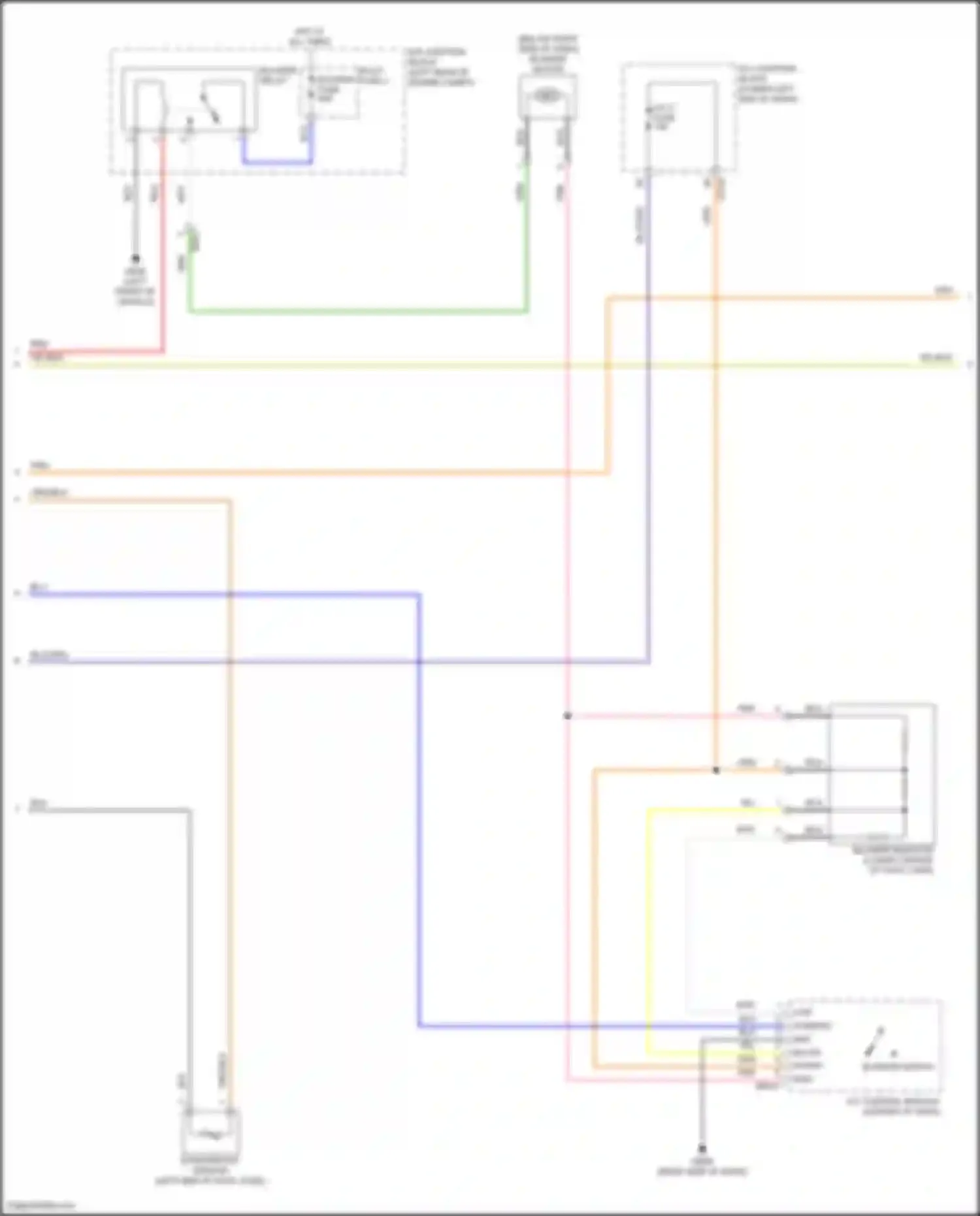 Wiring diagram blower motor for Kia Seltos I facelift (2022-2024) (3 of 3)