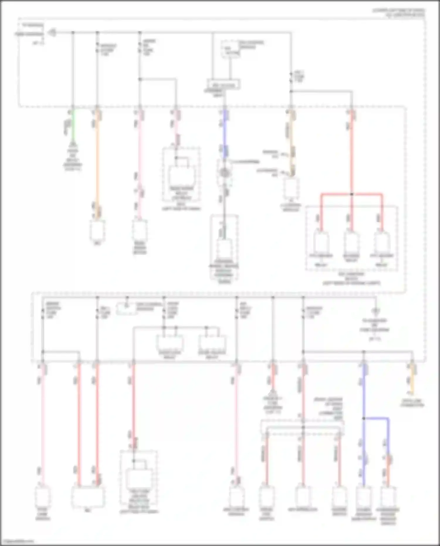 Wiring diagram blower relay for Kia Seltos I facelift (2022-2024) (5 of 5)