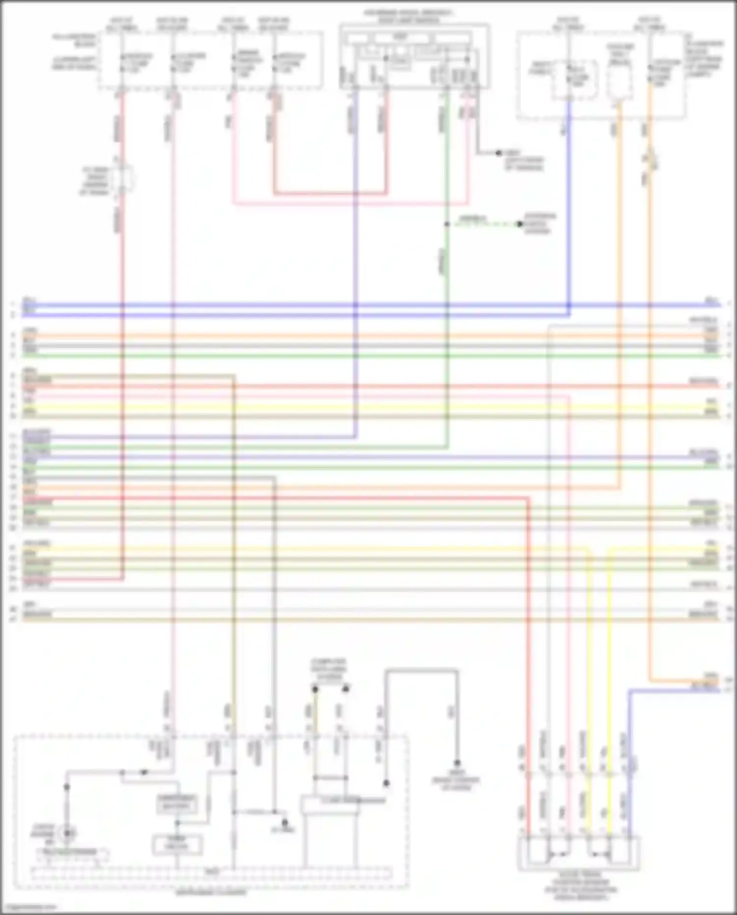 Wiring diagram cooling fan 1 relay for Kia Seltos I facelift (2022-2024) (7 of 8)