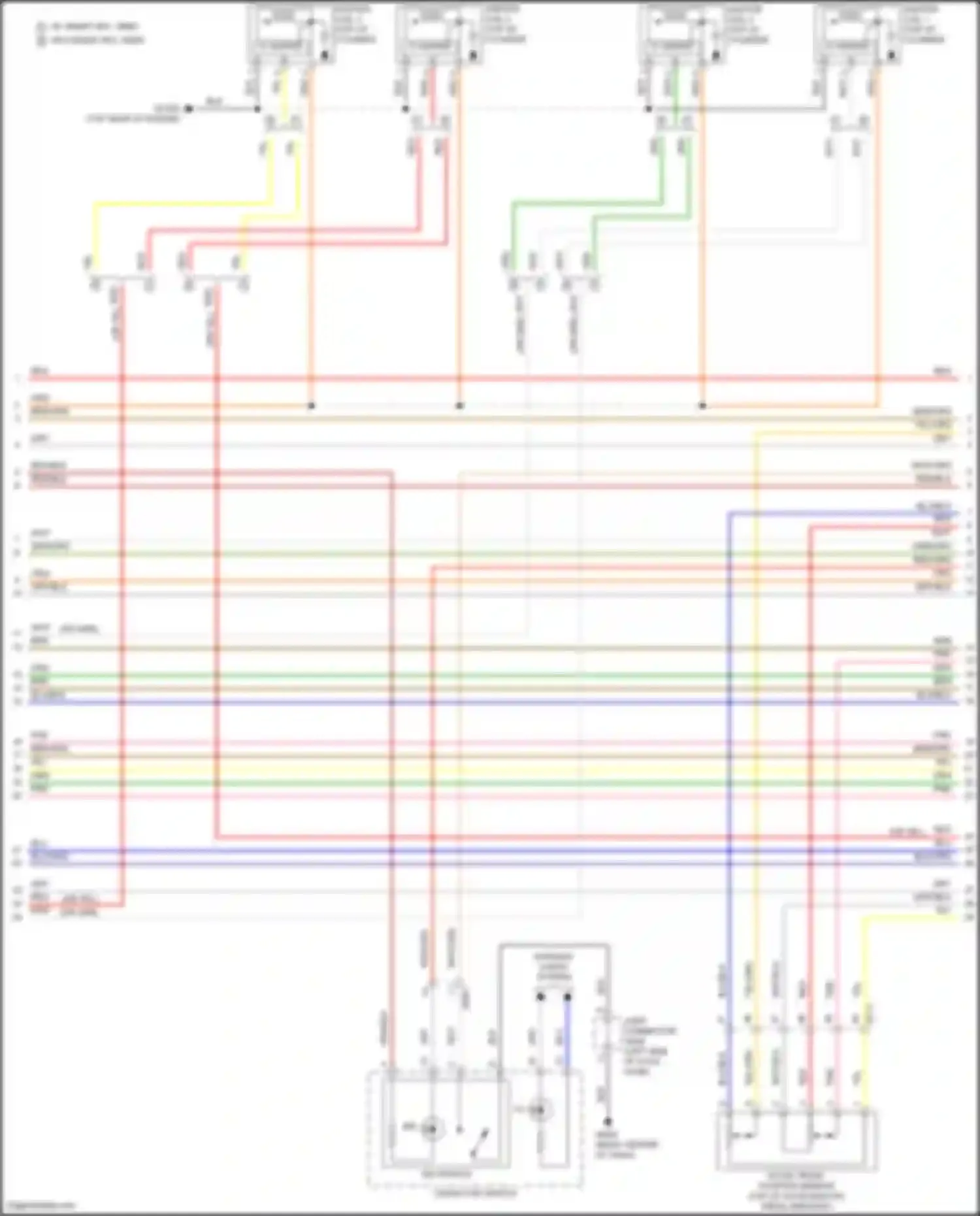 Wiring diagram crash pad switch for Kia Seltos I facelift (2022-2024) (11 of 11)