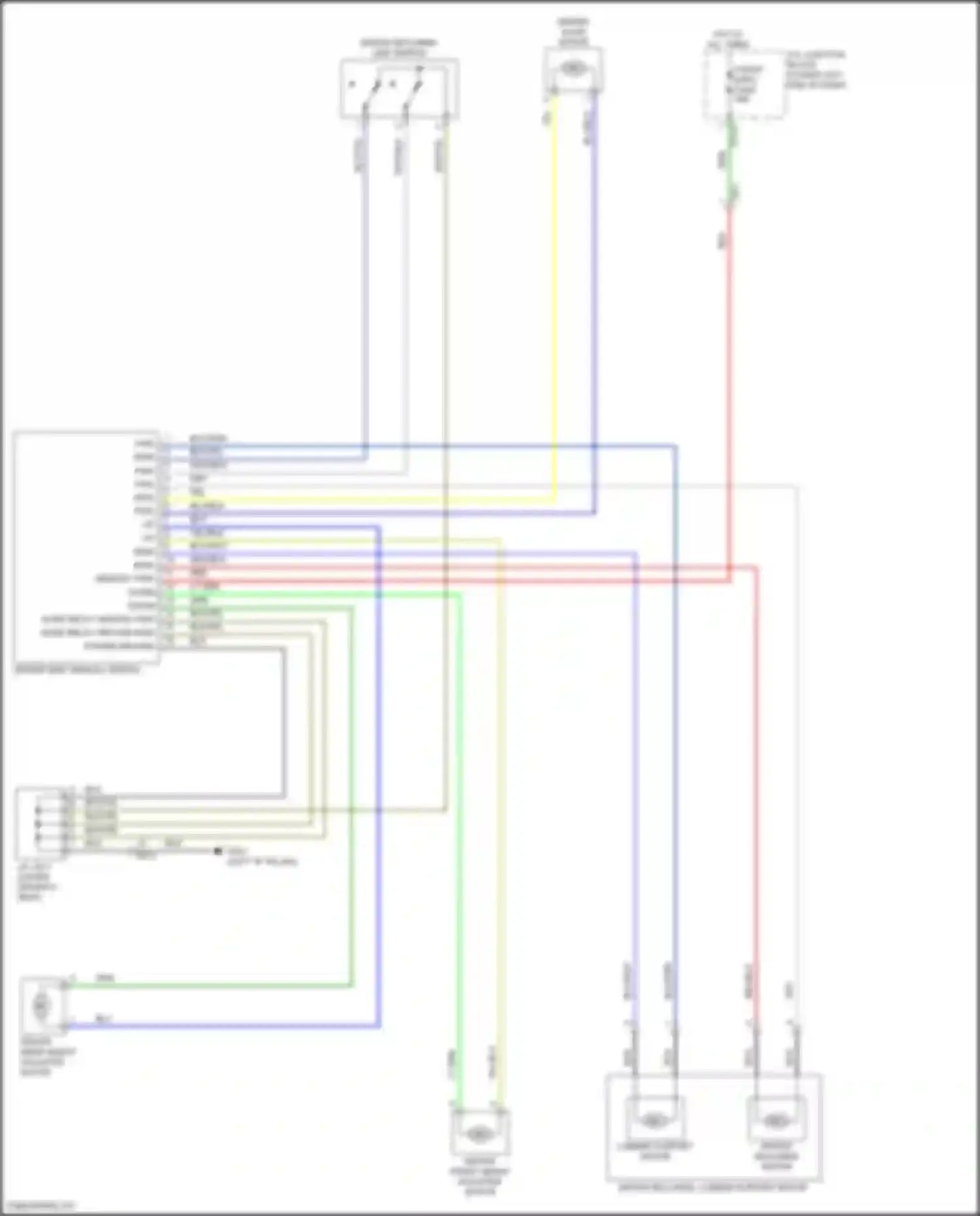 Wiring diagram driver seat manual switch for Kia Seltos I facelift (2022-2024) (1 of 3)