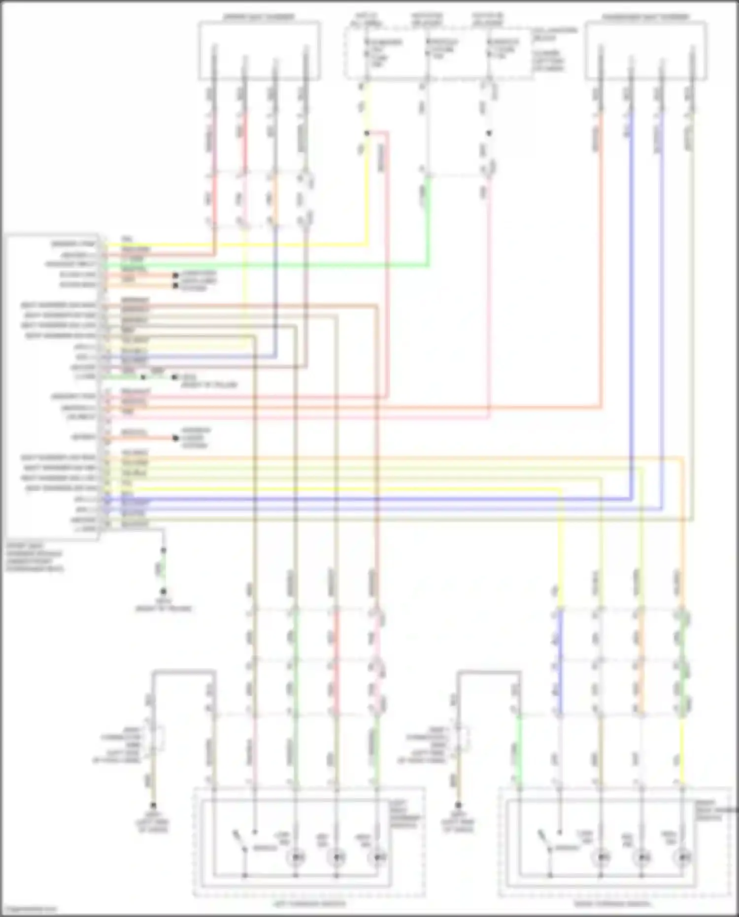 Wiring diagram driver seat warmer for Kia Seltos I facelift (2022-2024) (1 of 1)